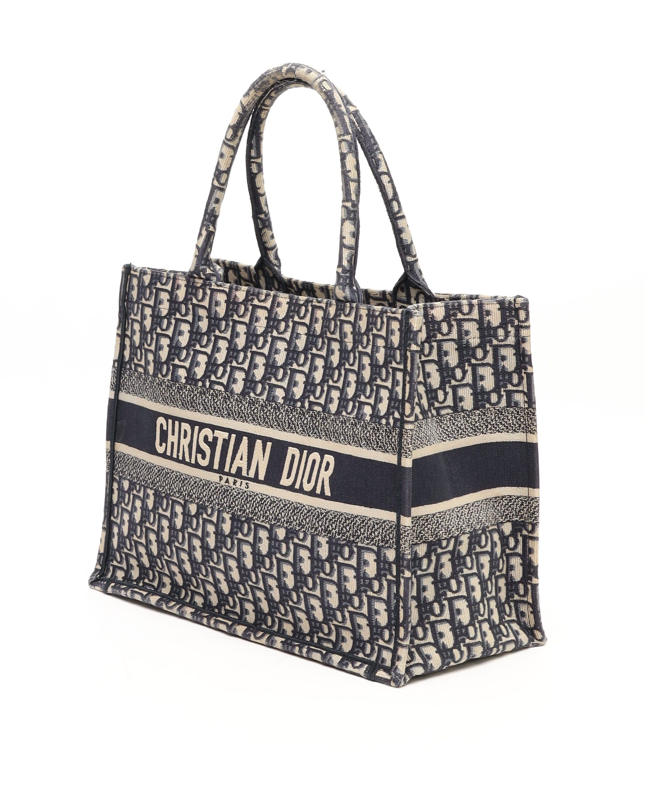 Dior Christian Medium Oblique Book Tote Bag