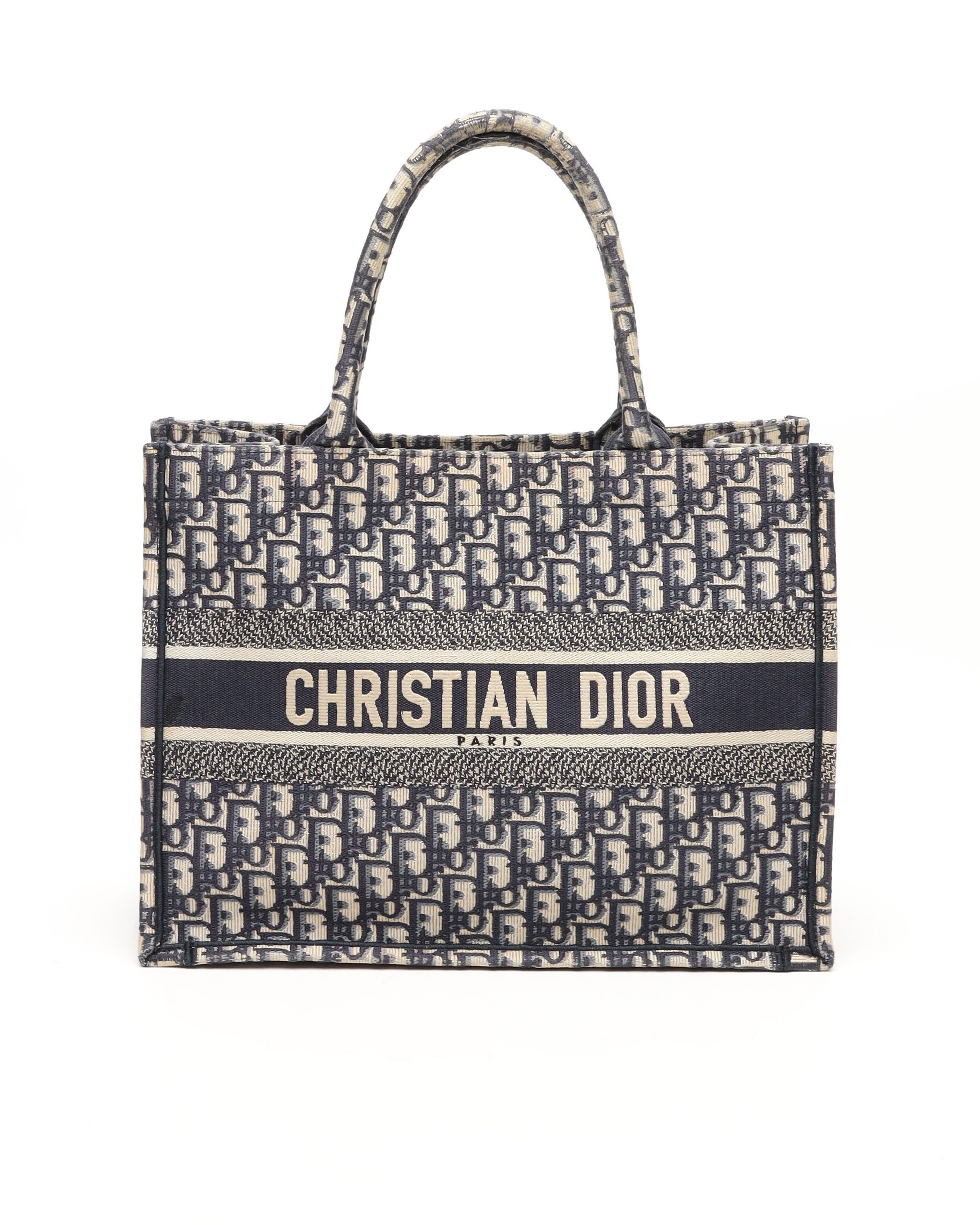 Dior Christian Medium Oblique Book Tote Bag