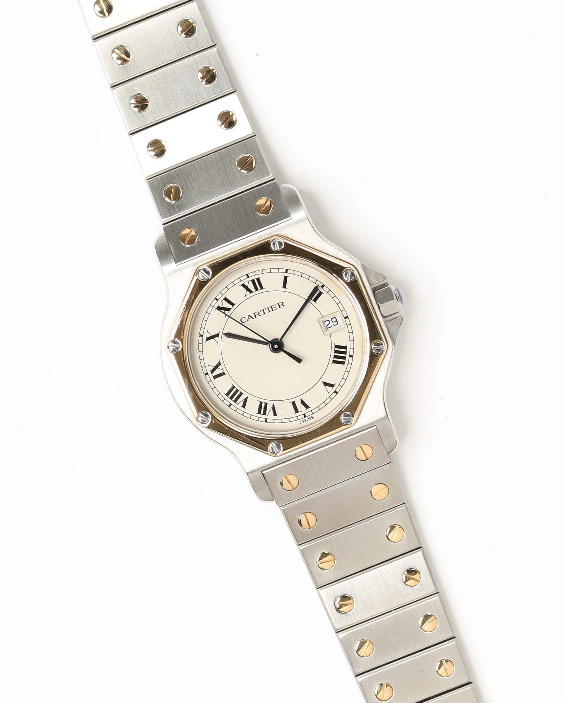 Cartier Santos Octagon 30mm Ref 187902 Watch