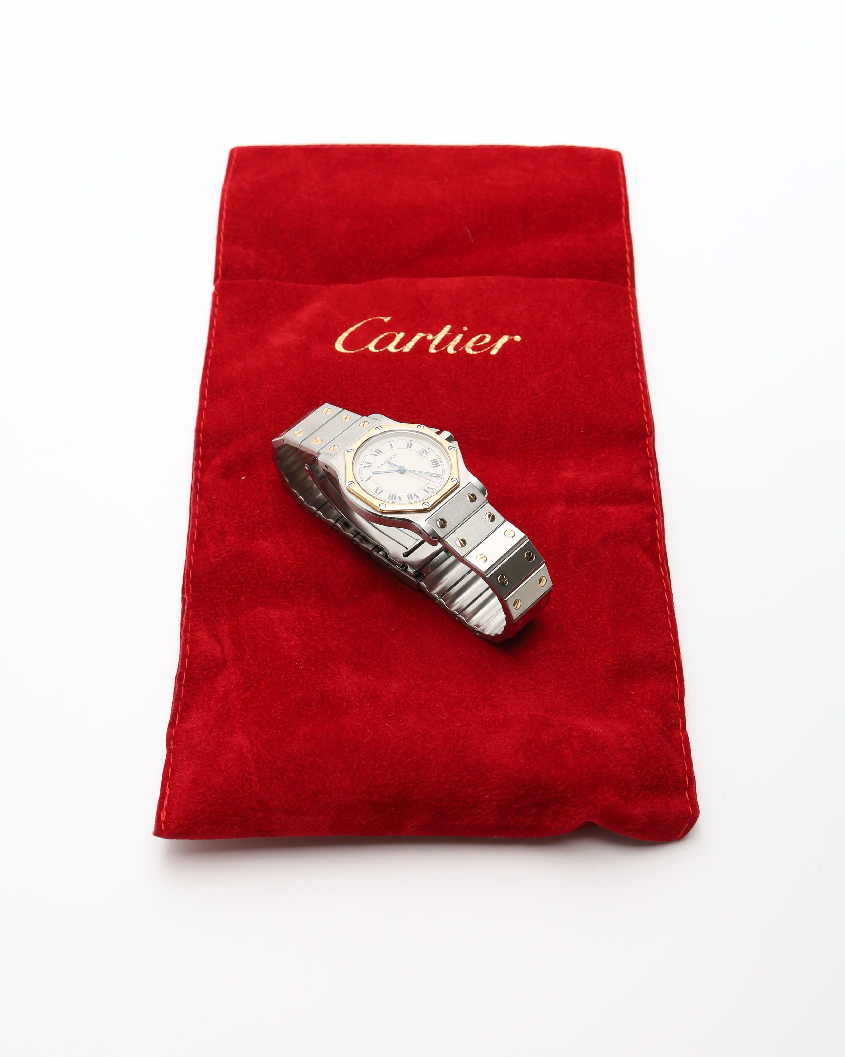 Cartier Santos Octagon 30mm Ref 187902 Watch