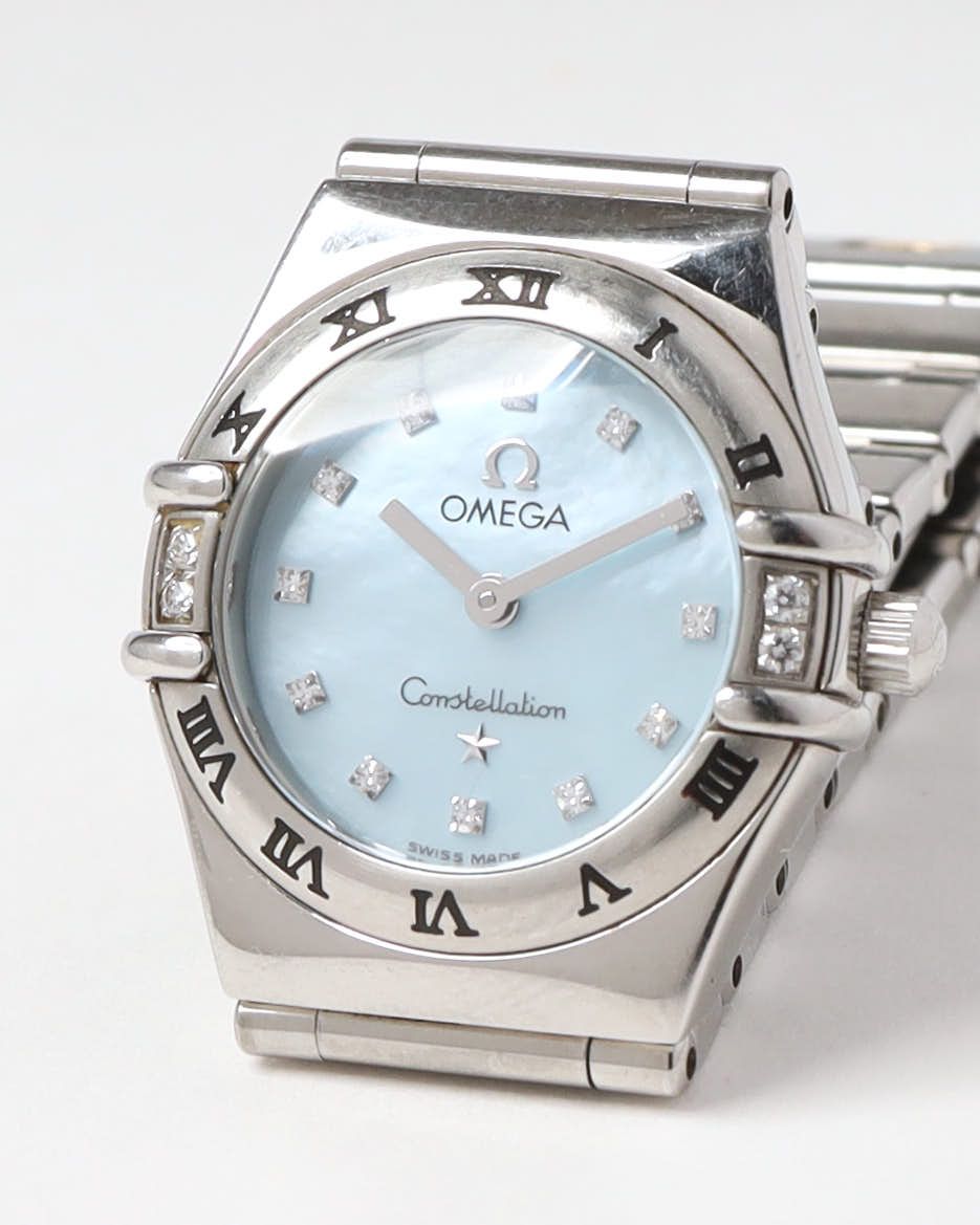 Omega Lady-constellation 22,5mm Ref 1566.86 Full Set Diamond Watch