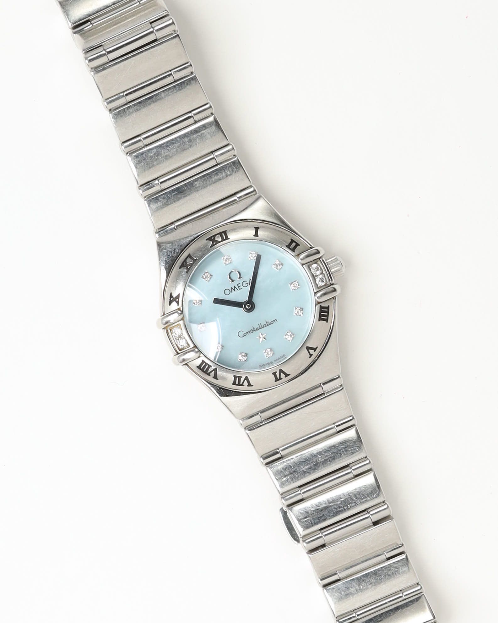 Omega Lady-constellation 22,5mm Ref 1566.86 Full Set Diamond Watch