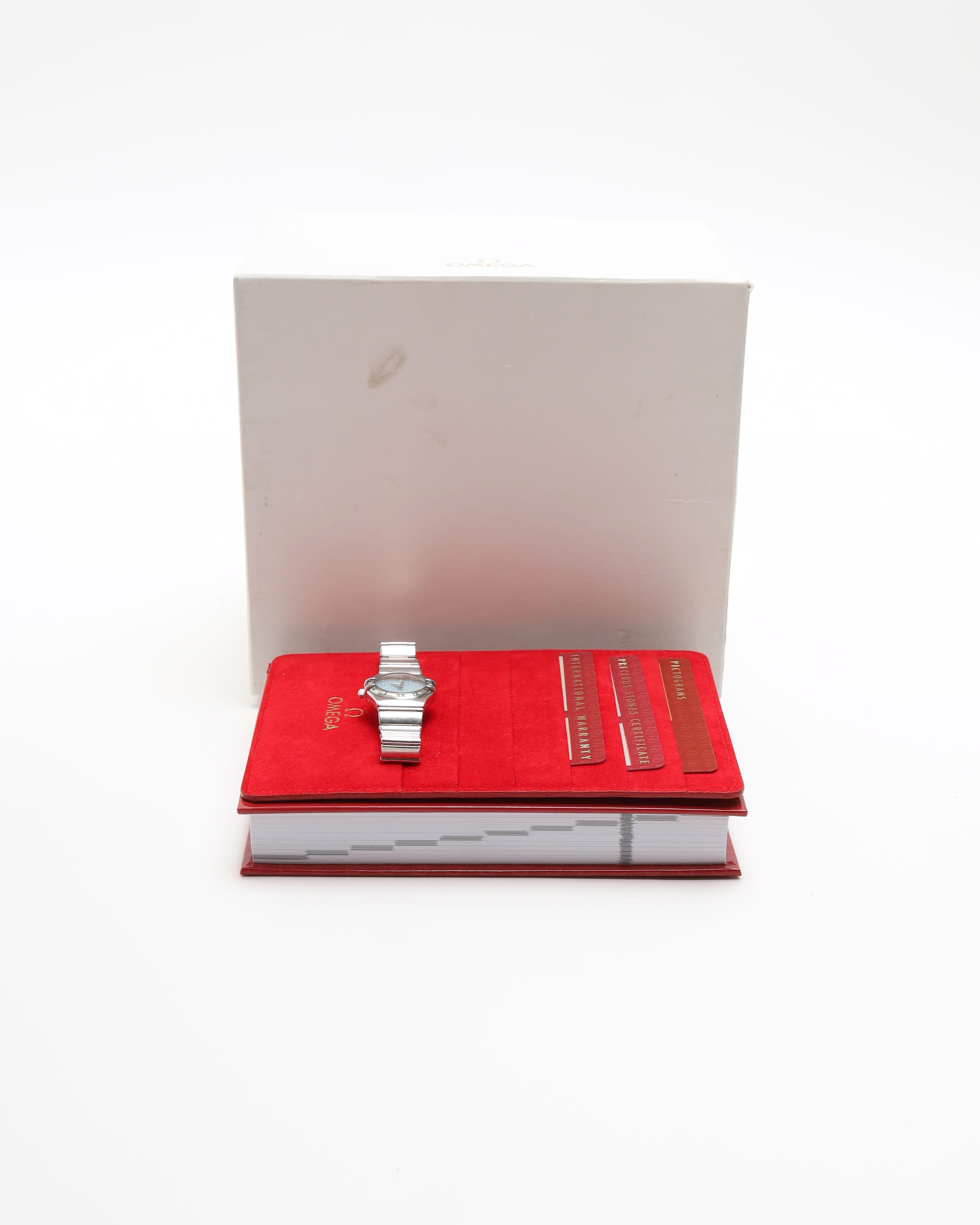 Omega Lady-constellation 22,5mm Ref 1566.86 Full Set Diamond Watch