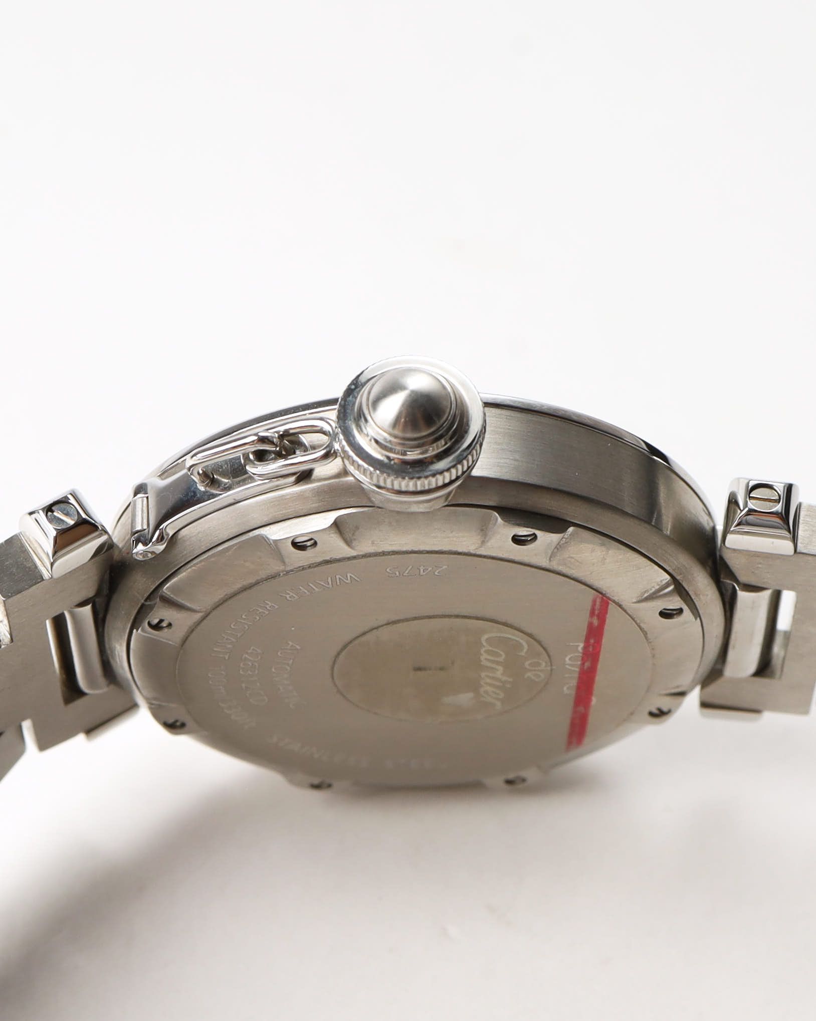 Cartier Pasha C Big Date 35mm Ref 2475 Watch In Metallic