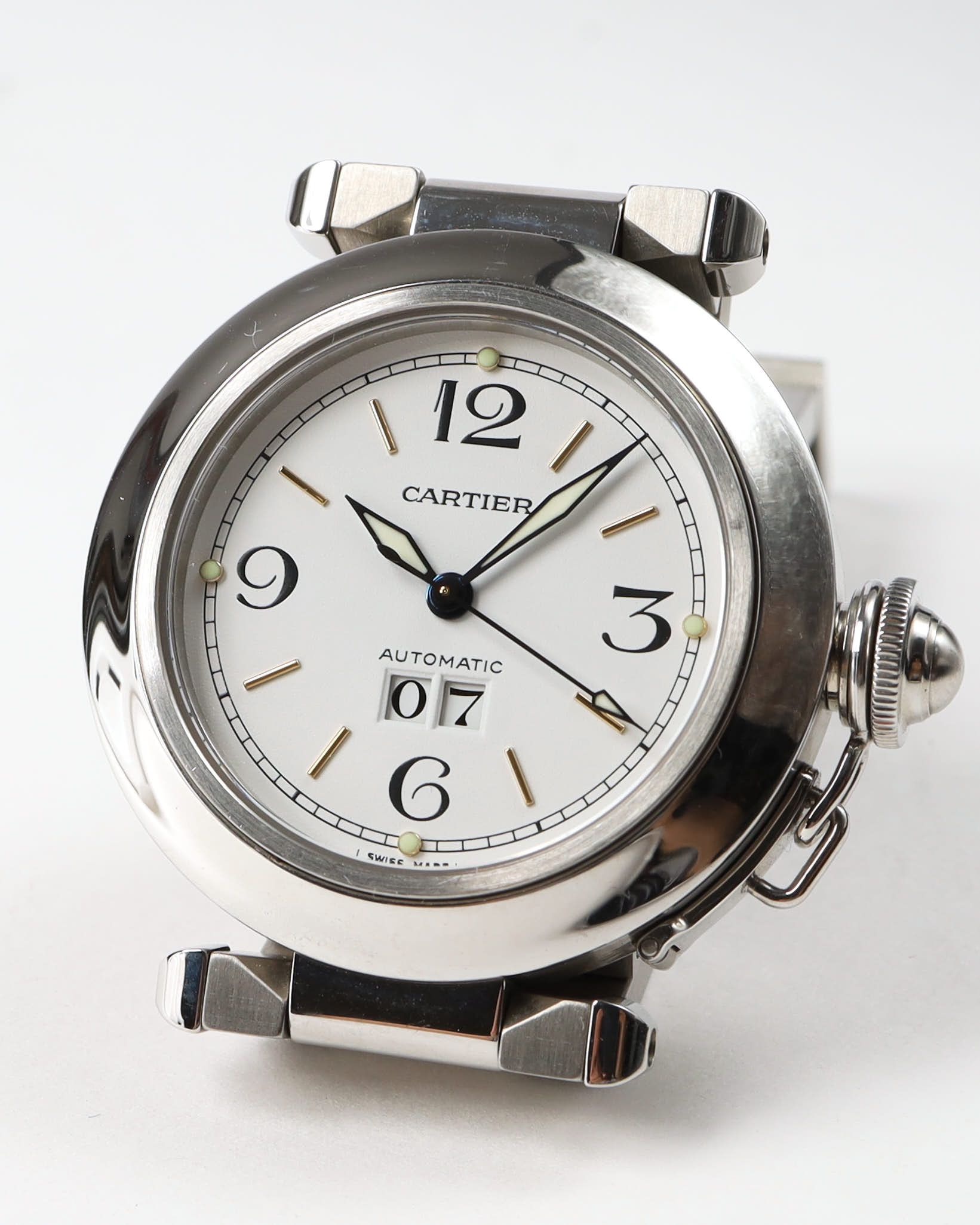 Cartier Pasha C Big Date 35mm Ref 2475 Watch In Metallic
