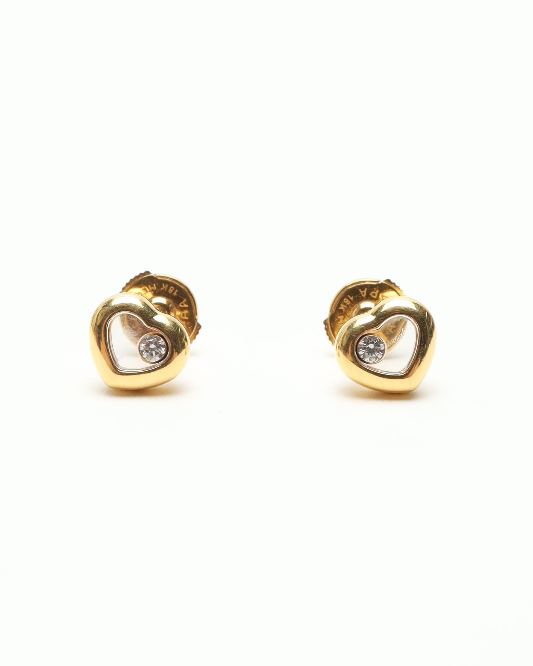 Chopard Happy Diamond Hearts Diamond Earrings