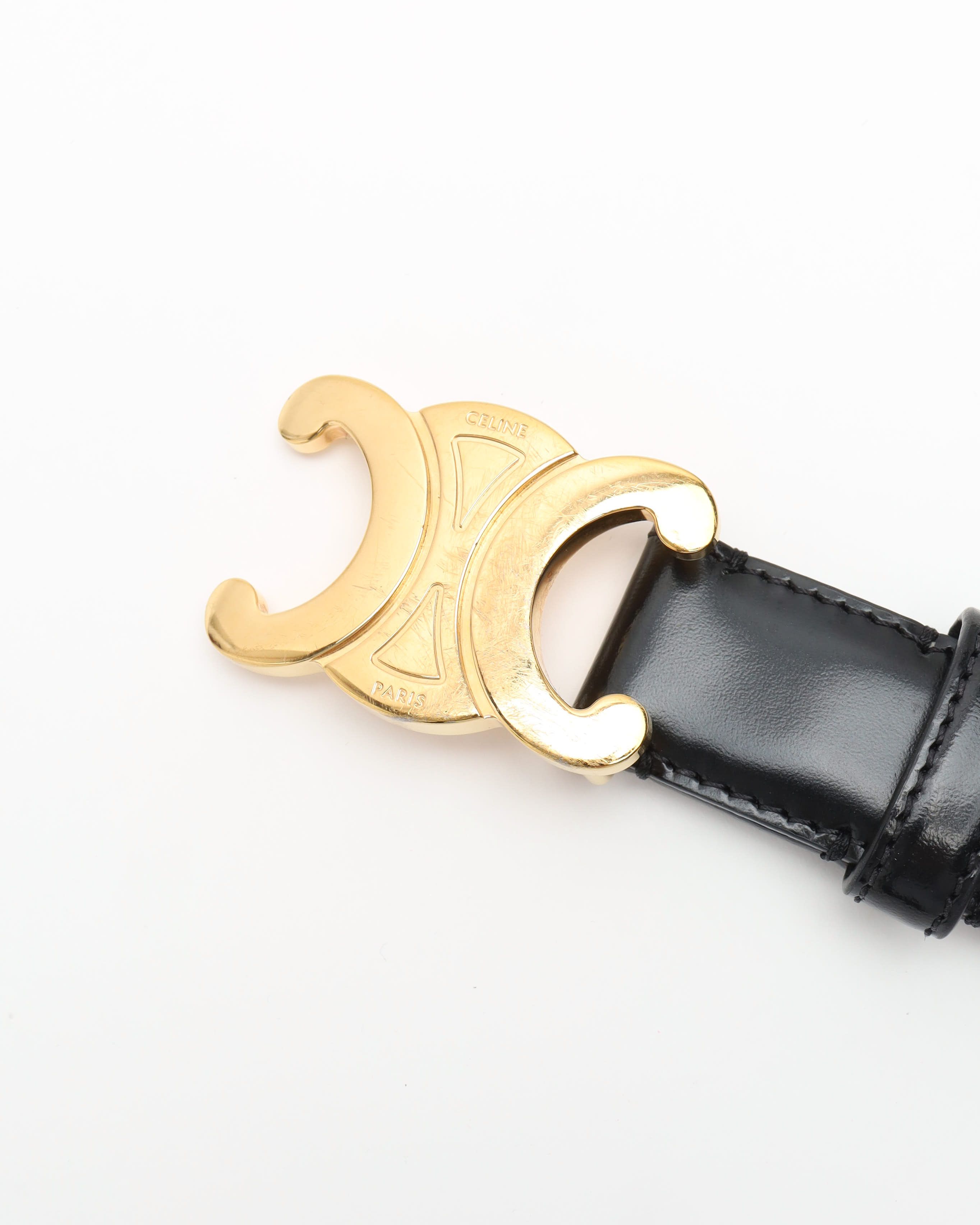 Celine Céline Triomphe Belt Size 75
