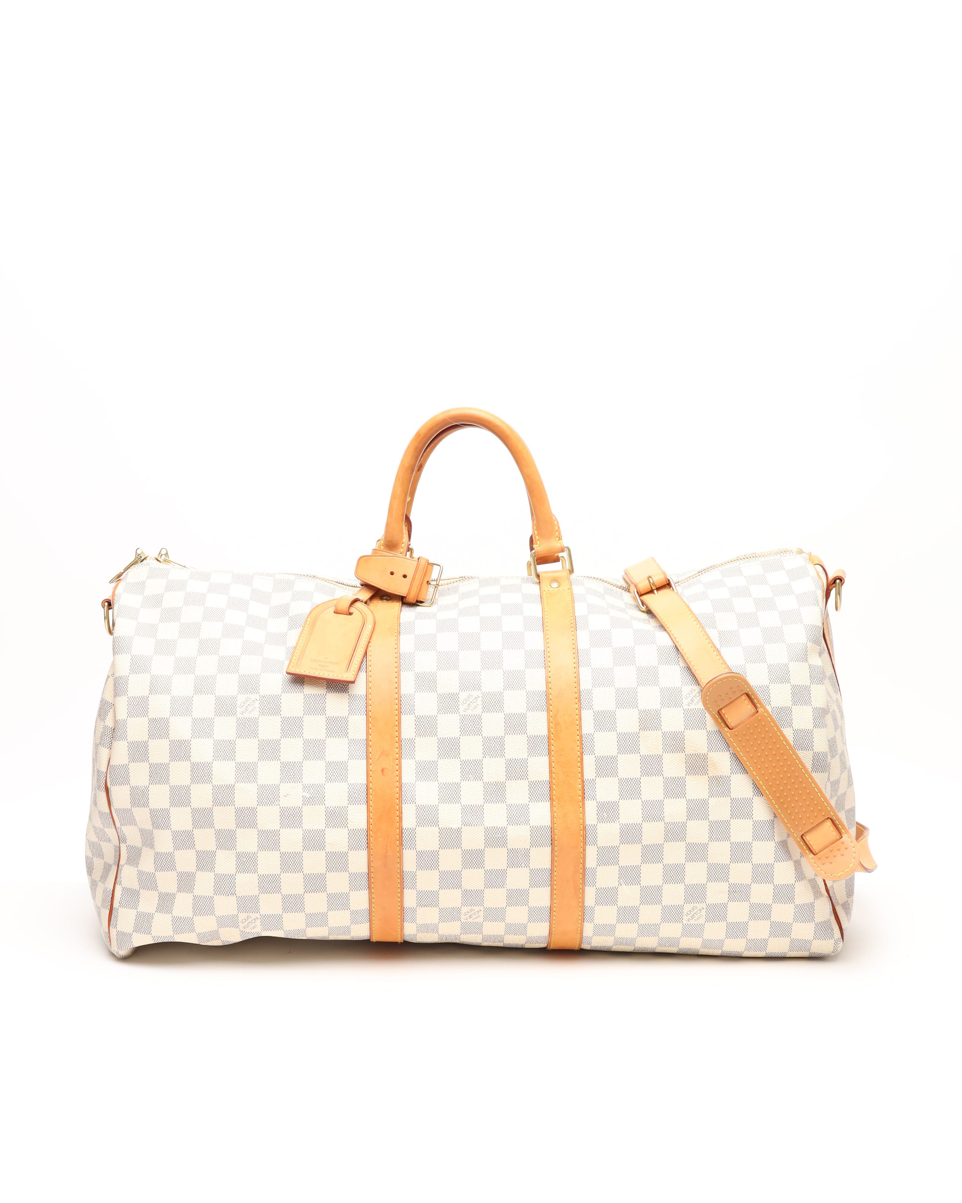 Louis Vuitton Damier Azur Keepall Bandoulière 55