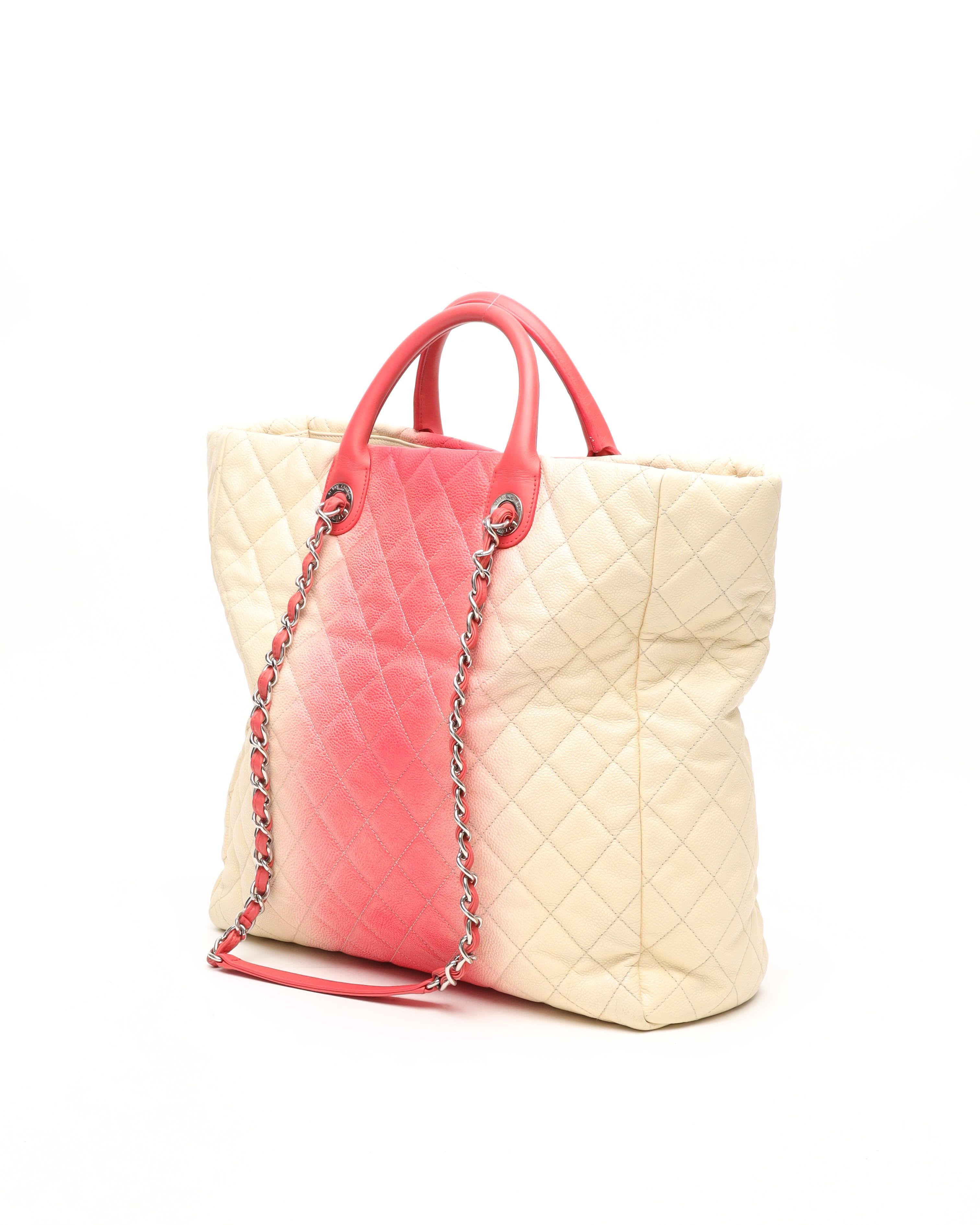 Pre-owned Chanel Caviar Ombre Shiva Tote Bag