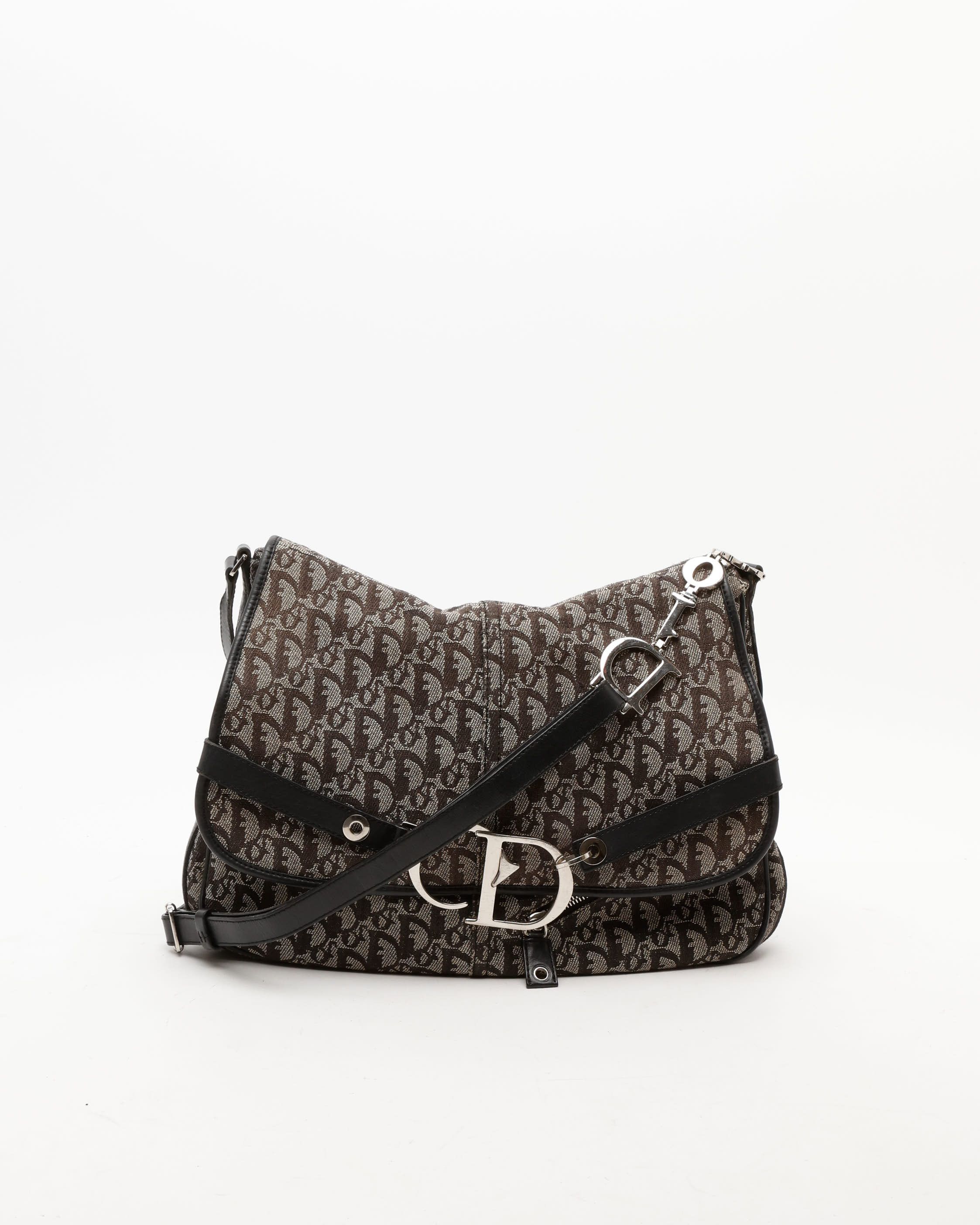 Dior Christian  Trotter Canvas Shoulder Bag