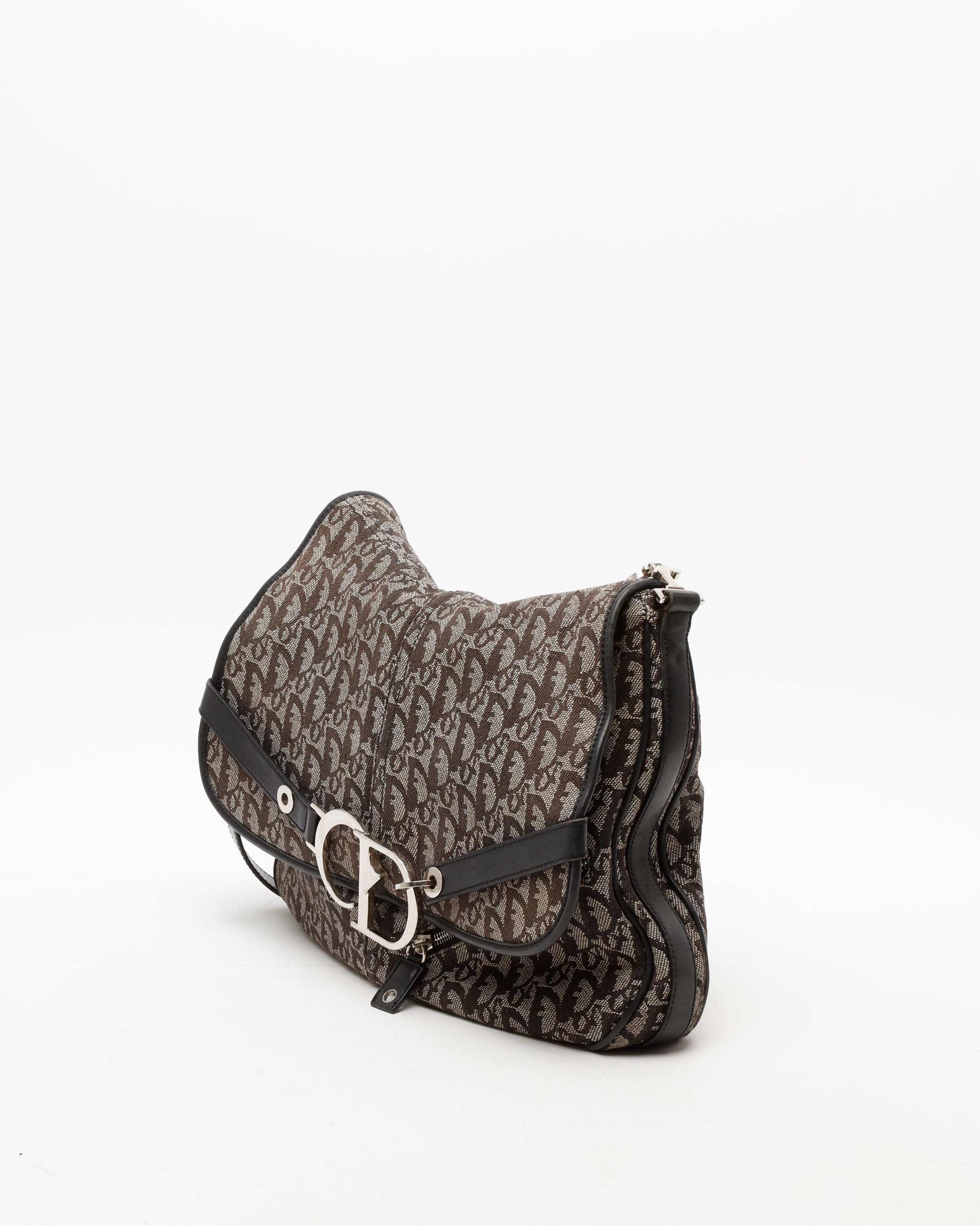 Dior Christian  Trotter Canvas Shoulder Bag