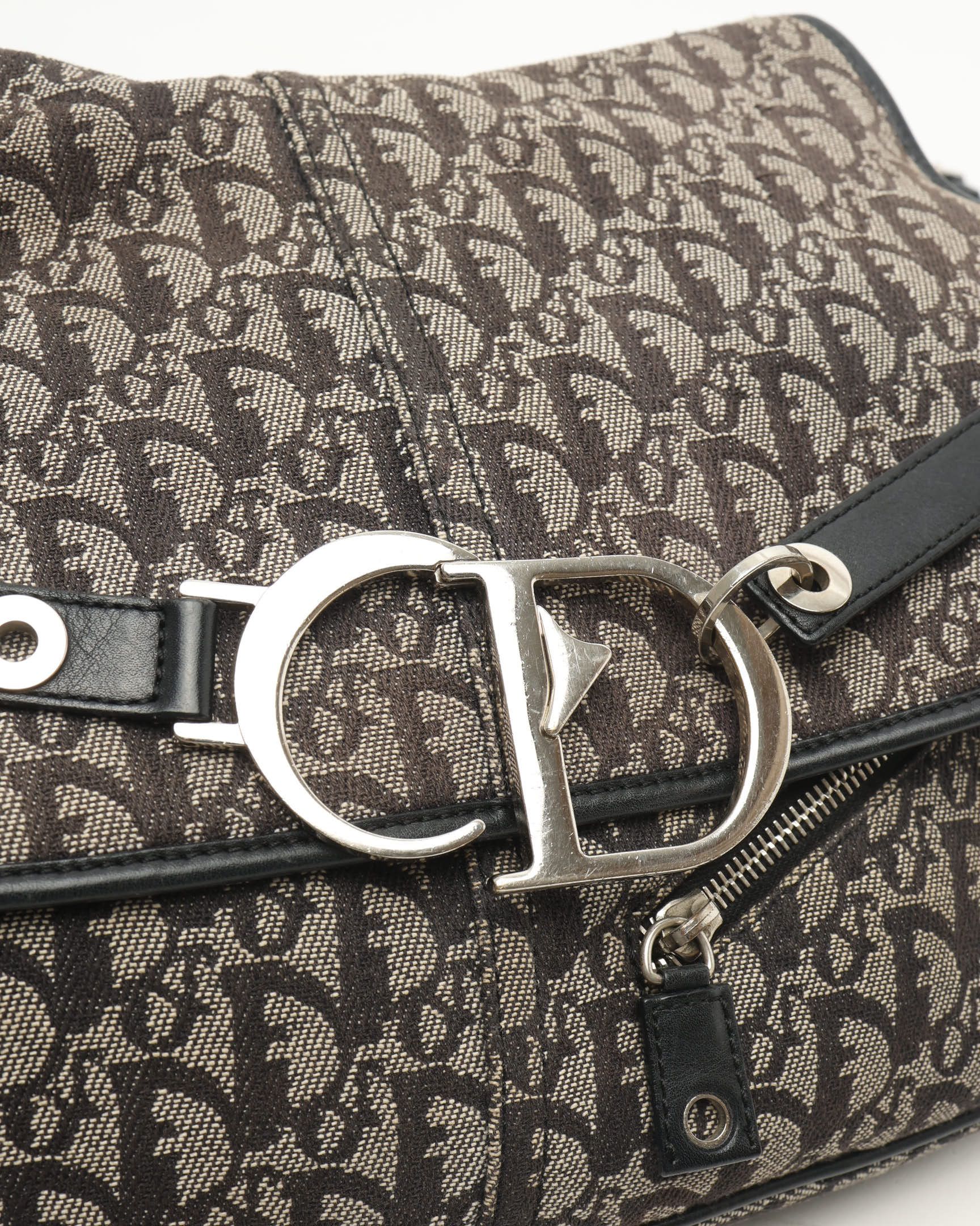 Dior Christian  Trotter Canvas Shoulder Bag