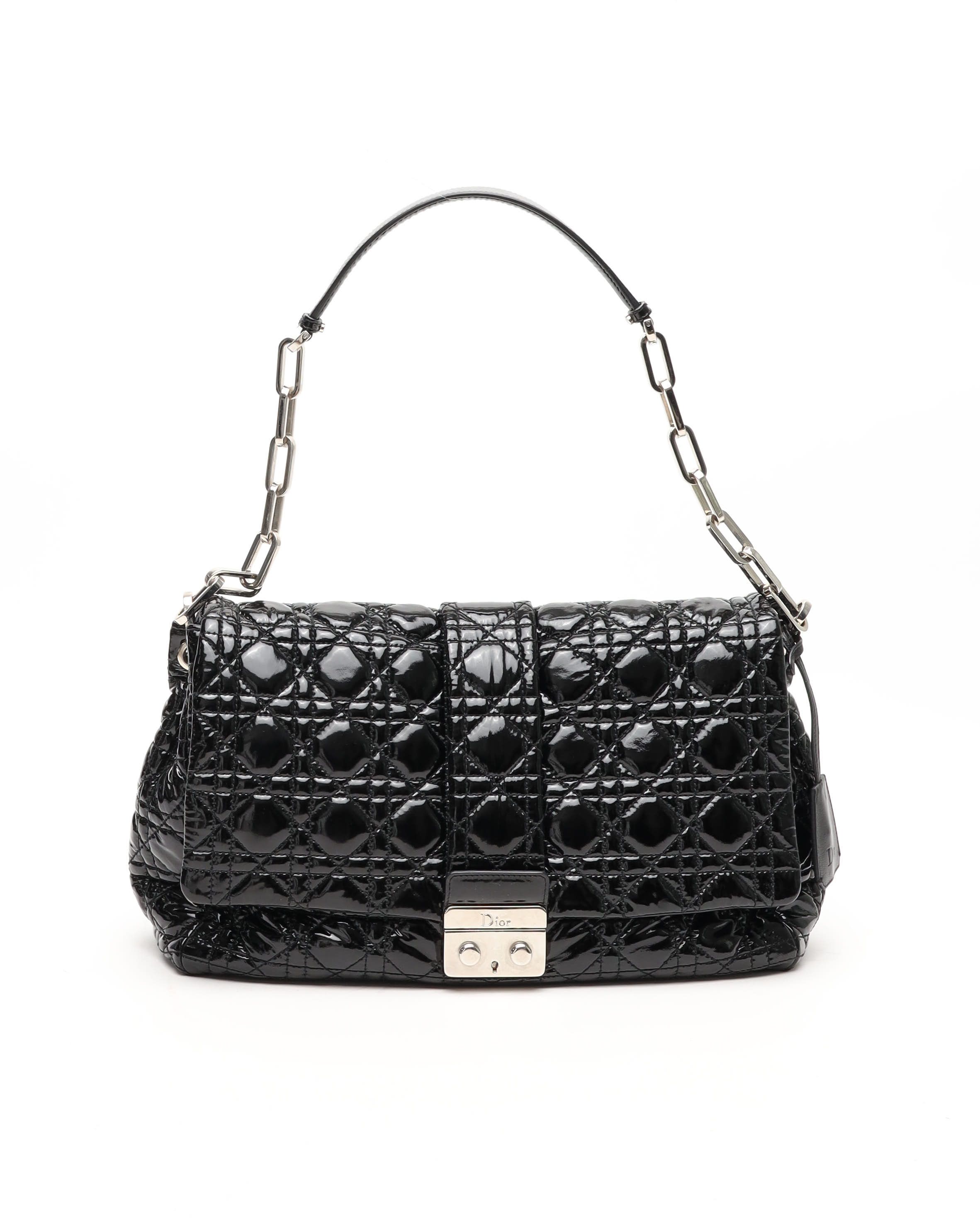 Christian Dior New Lock Cannage Patent Bag