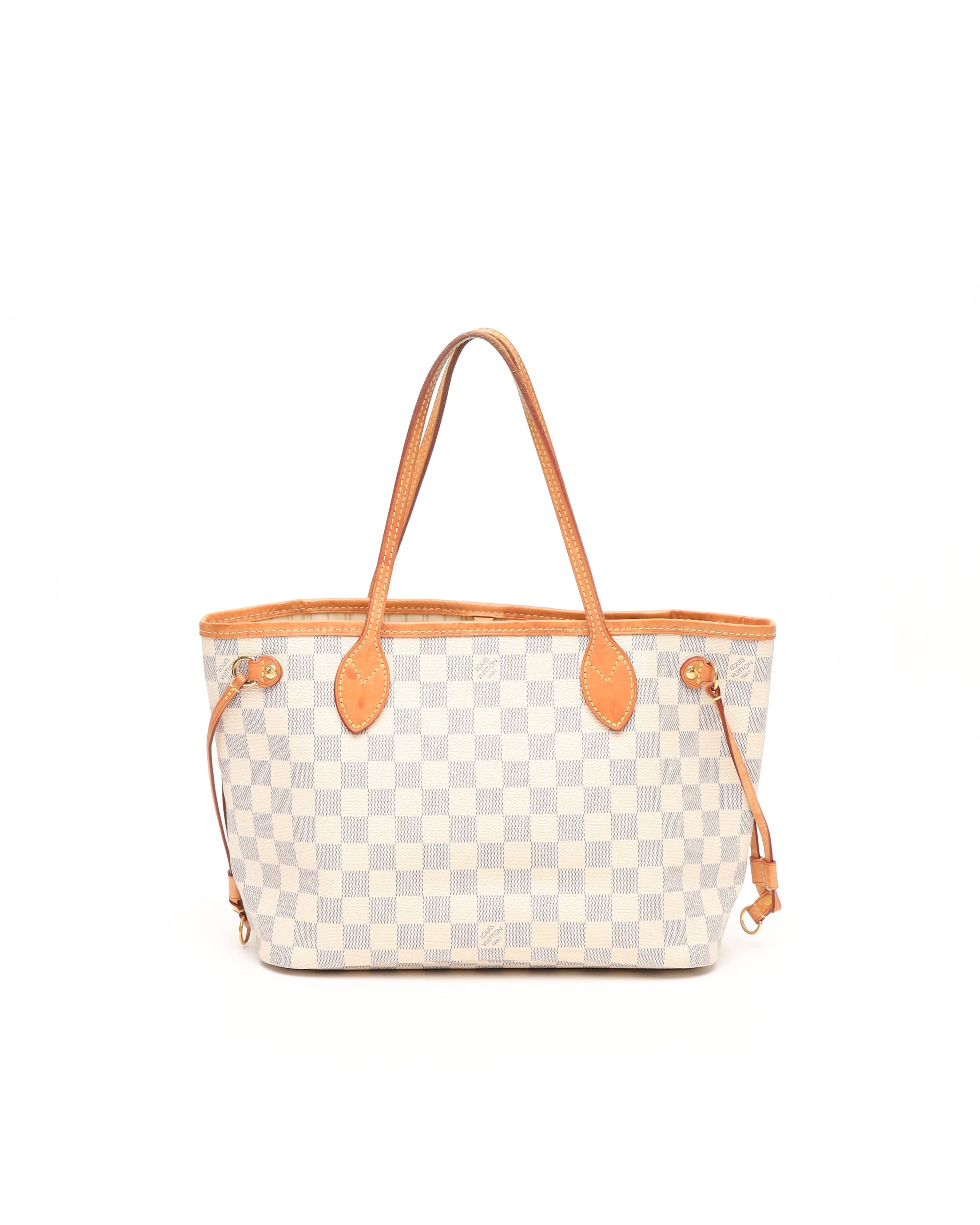 Louis Vuitton Damier Azur Neverfull PM Tote Bag