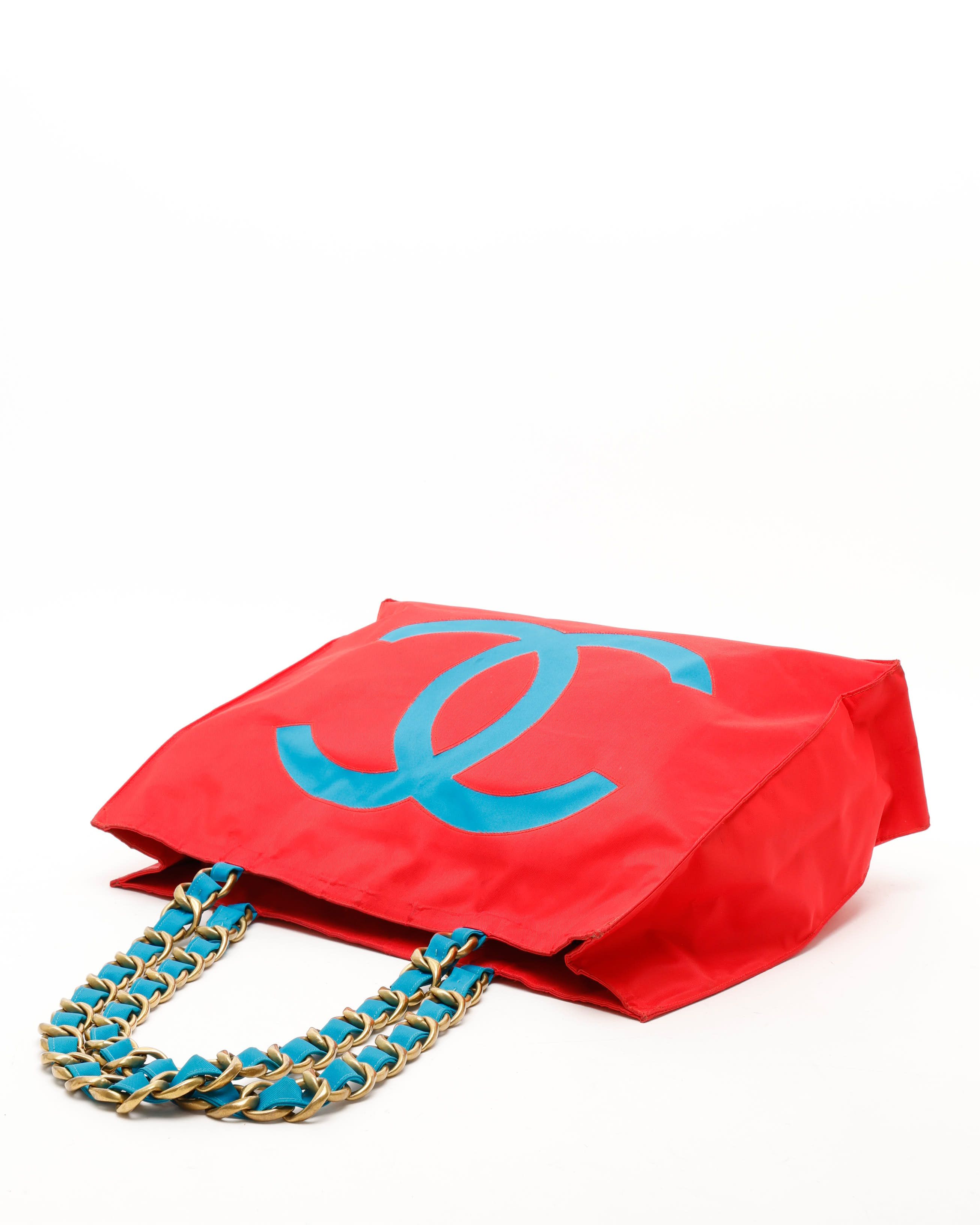 Pre-owned Chanel Cc Chain Tote Bag