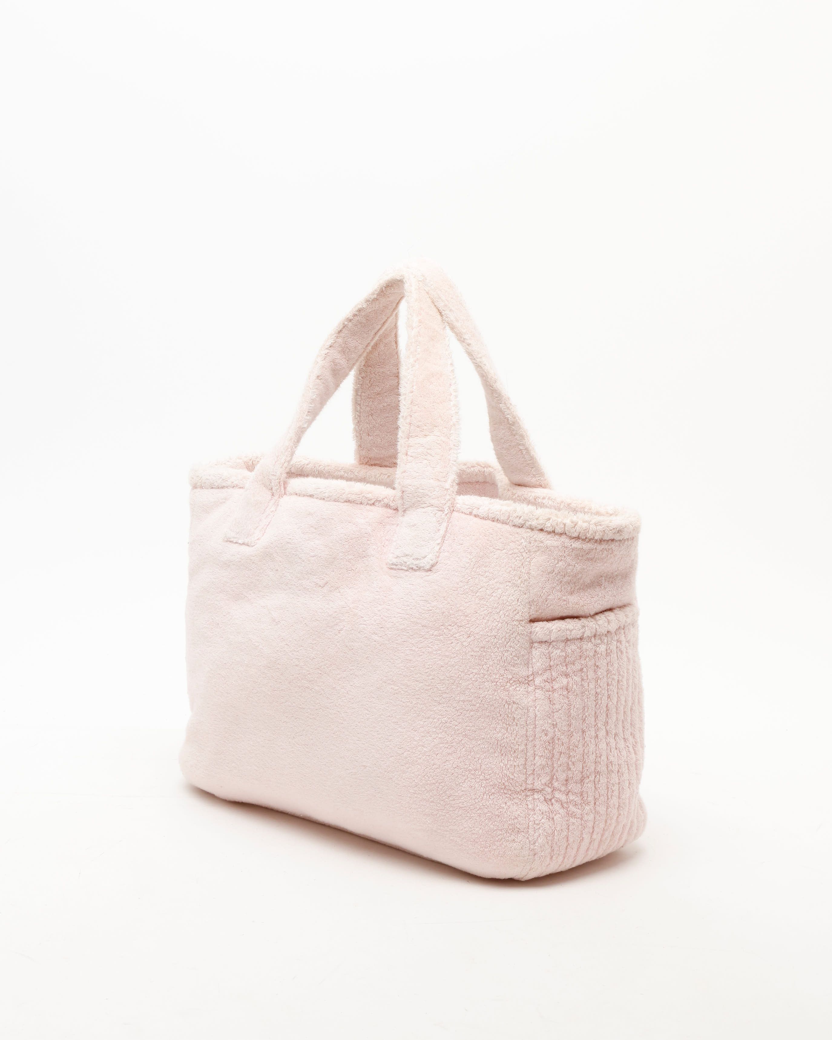 Miu Miu Terry Tote Bag In Pink