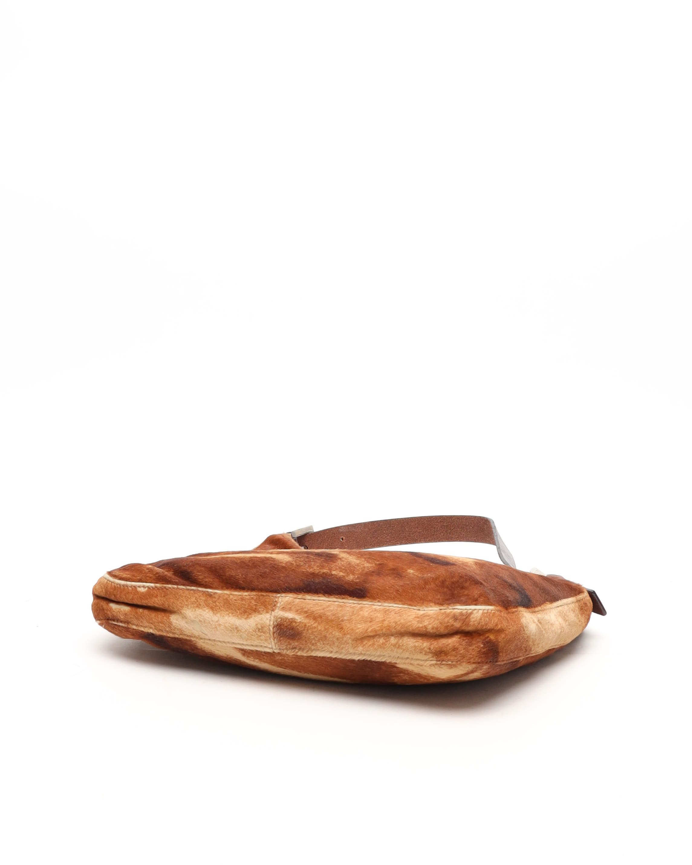 Fendi Ff Fur Bag In Brown