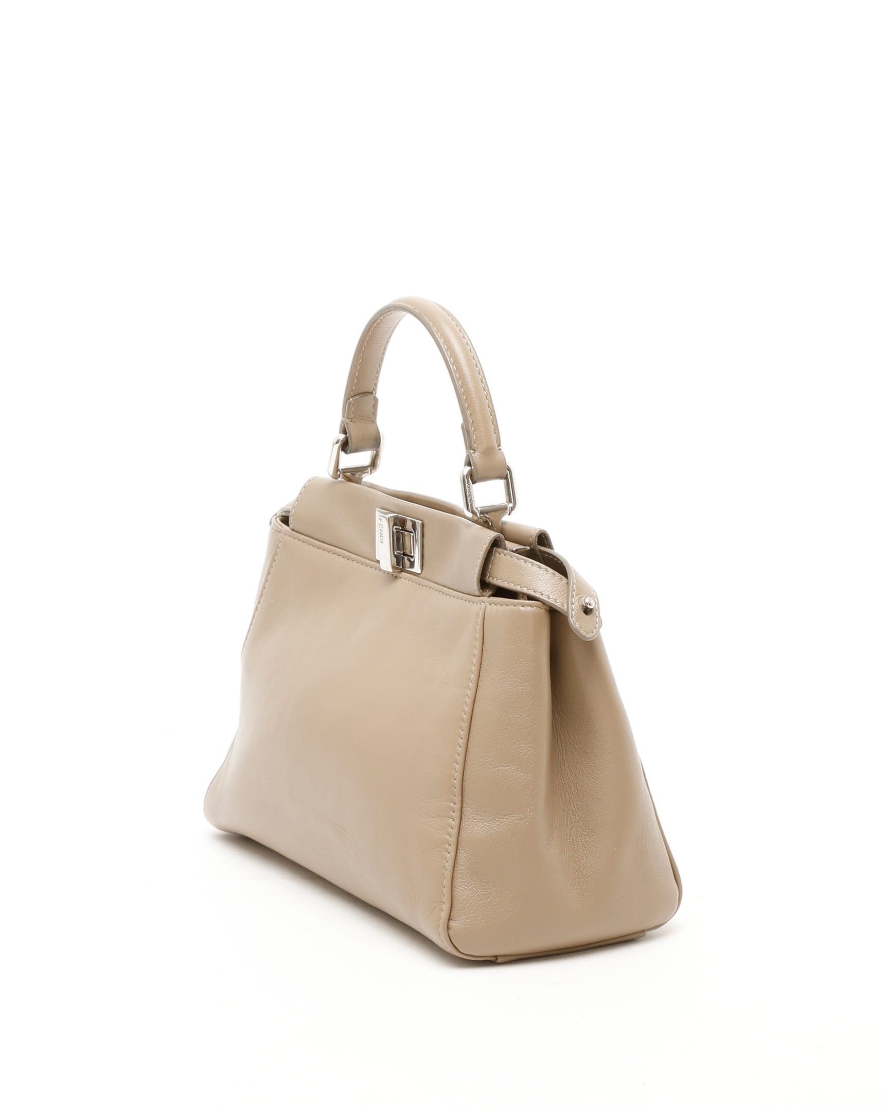 Fendi Mini Peekaboo Bag In Neutral