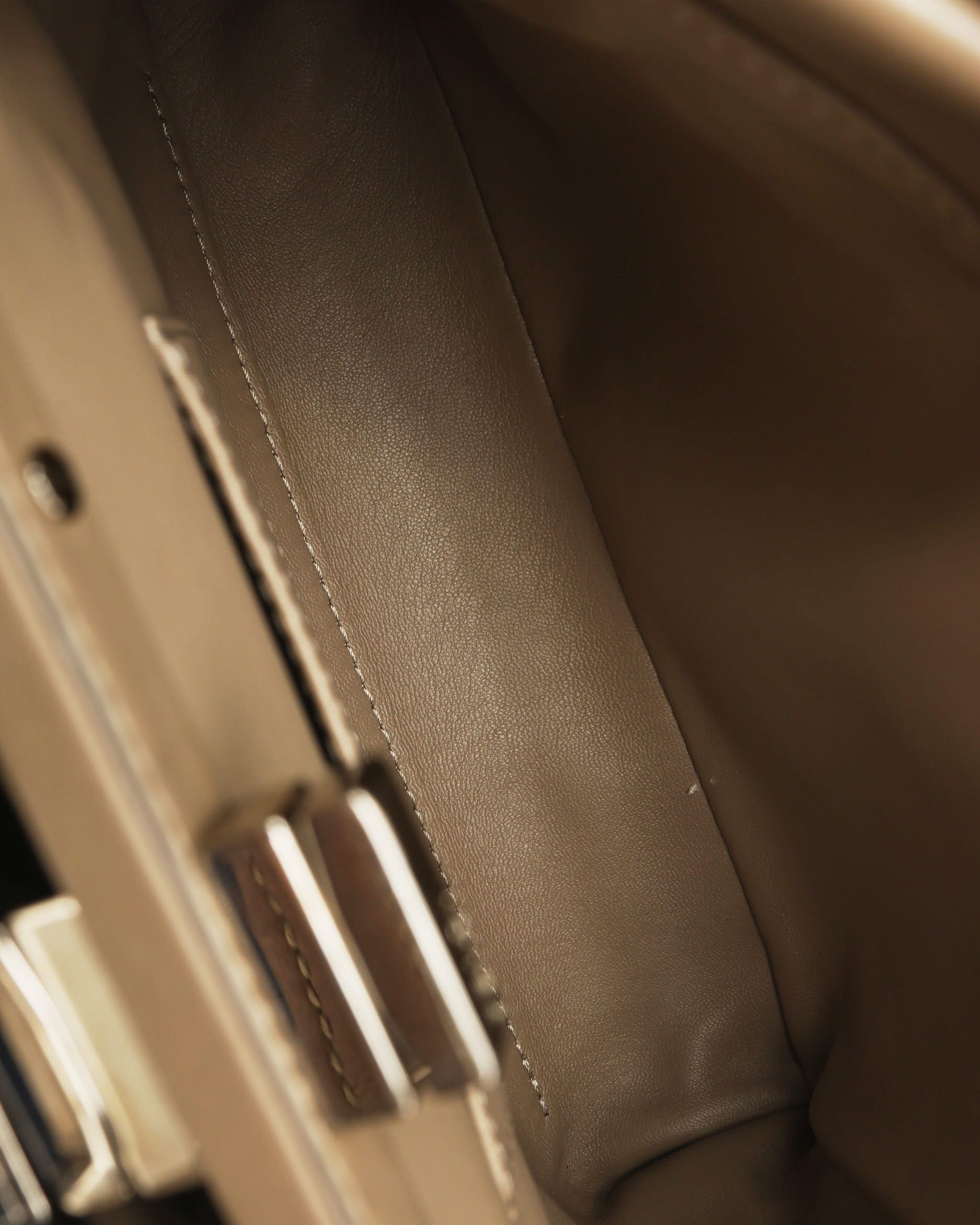 Fendi Mini Peekaboo Bag In Neutral