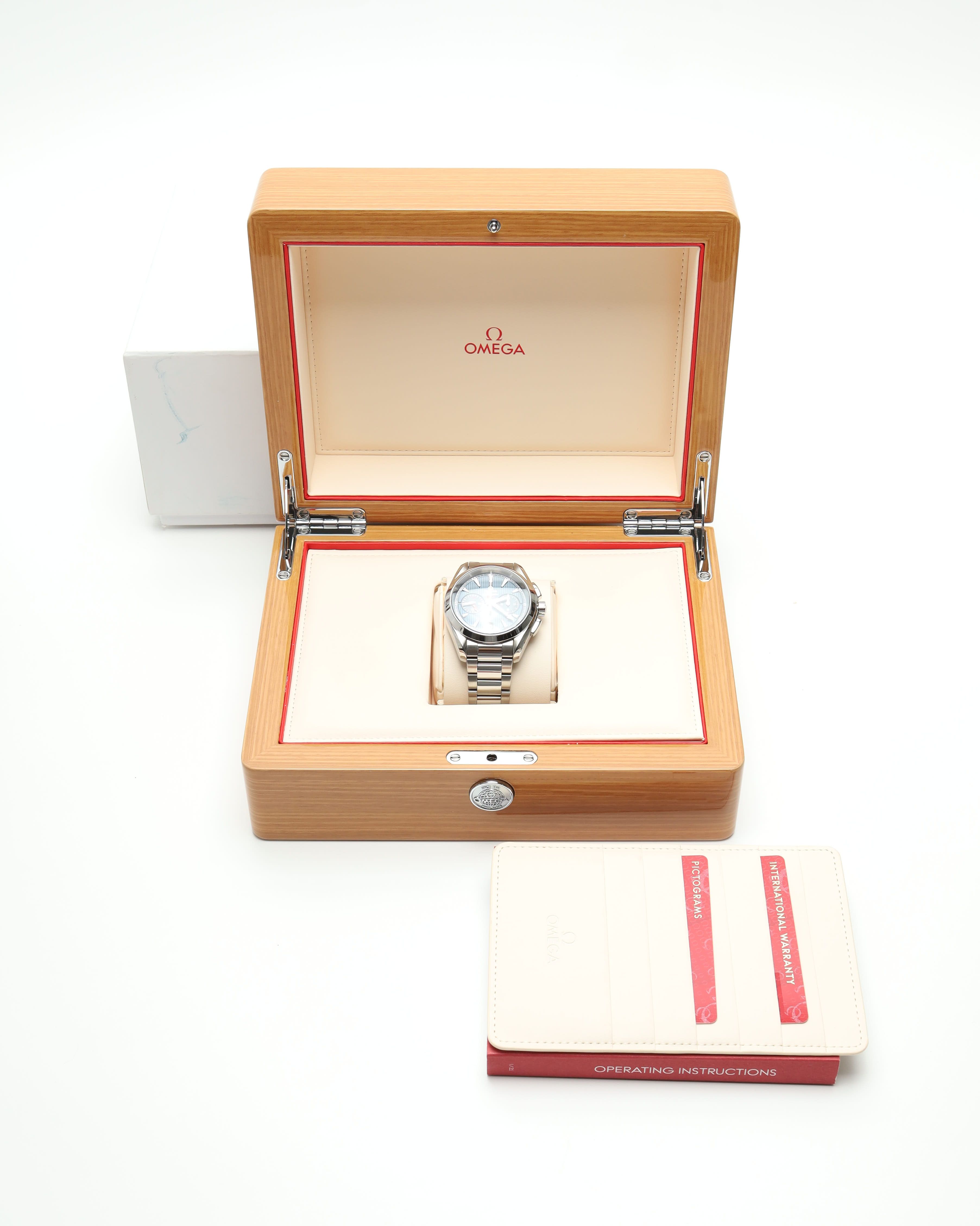 Omega Seamaster Aqua Terra Gmt Chronograph 43mm Full Set Watch