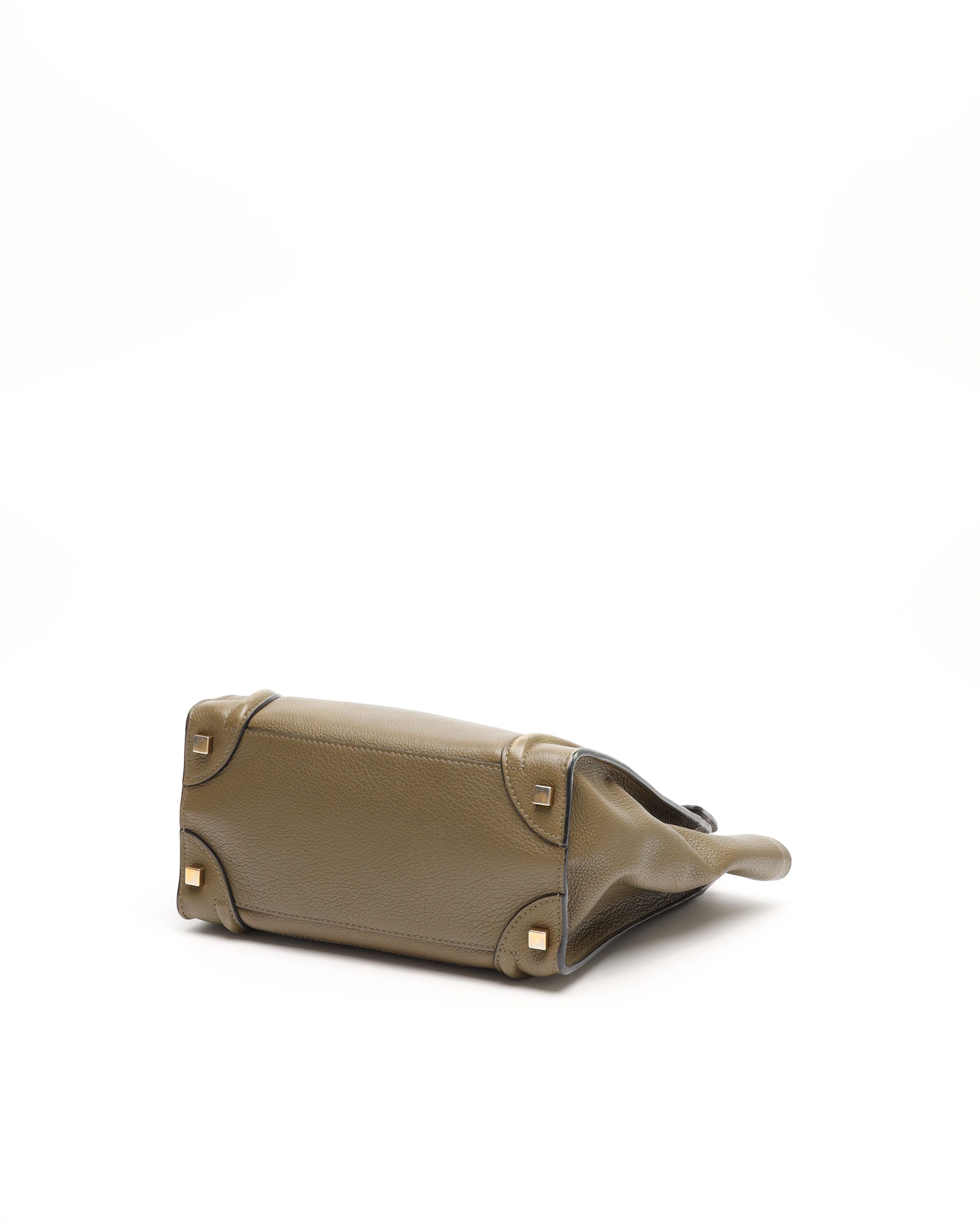Celine Céline Micro Luggage Bag In Brown