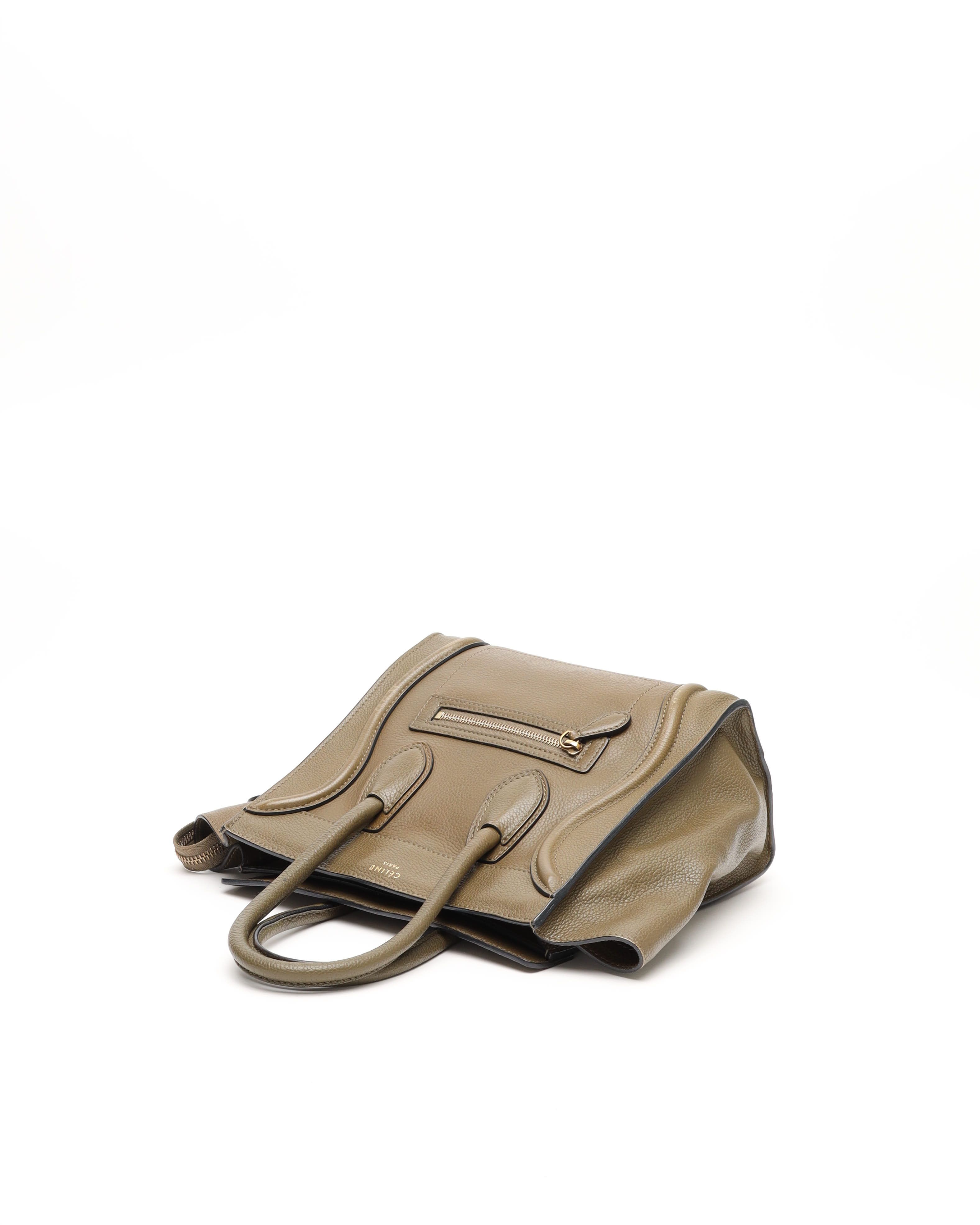 Celine Céline Micro Luggage Bag In Brown