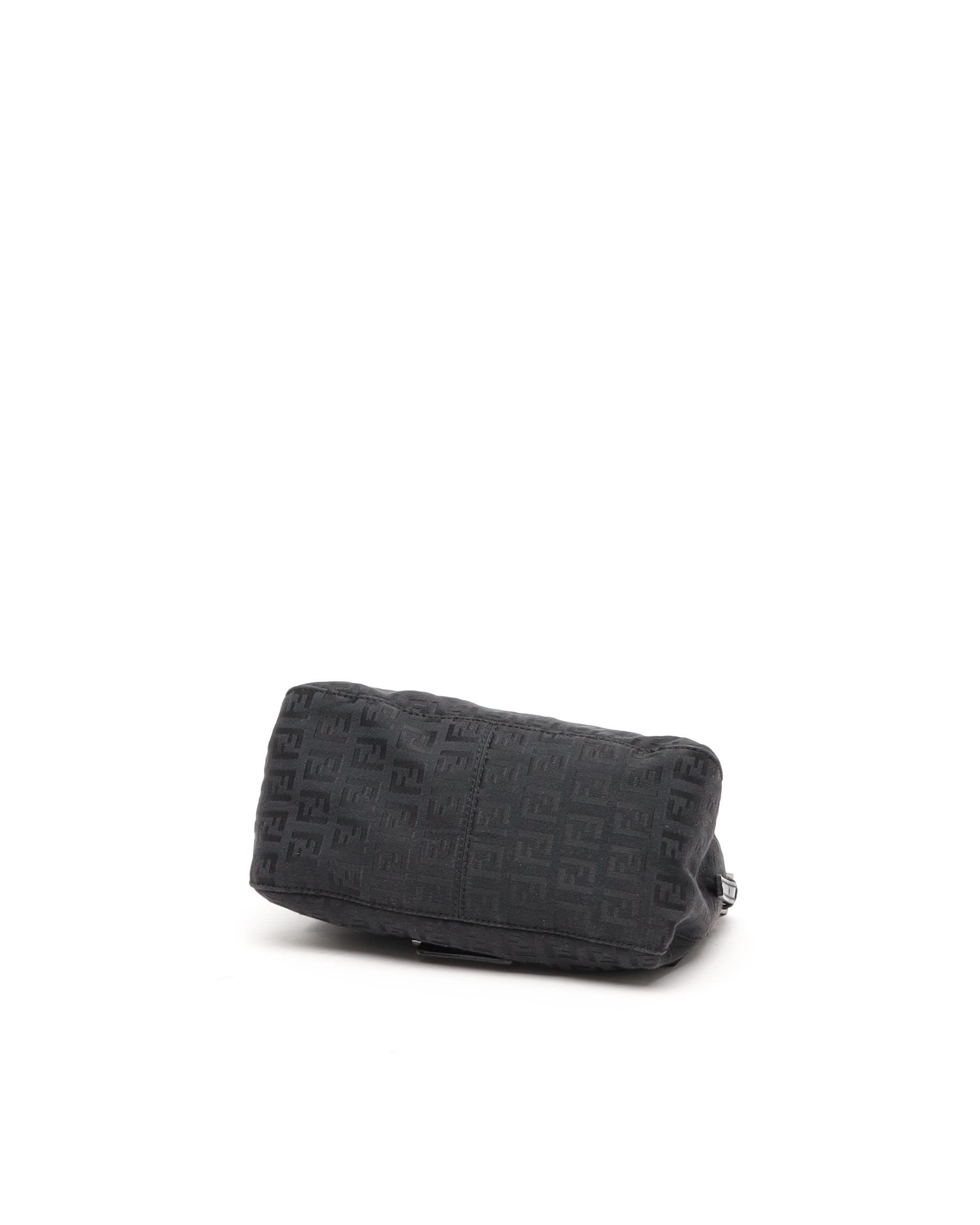Fendi Small Zucca Mamma Bag In Black