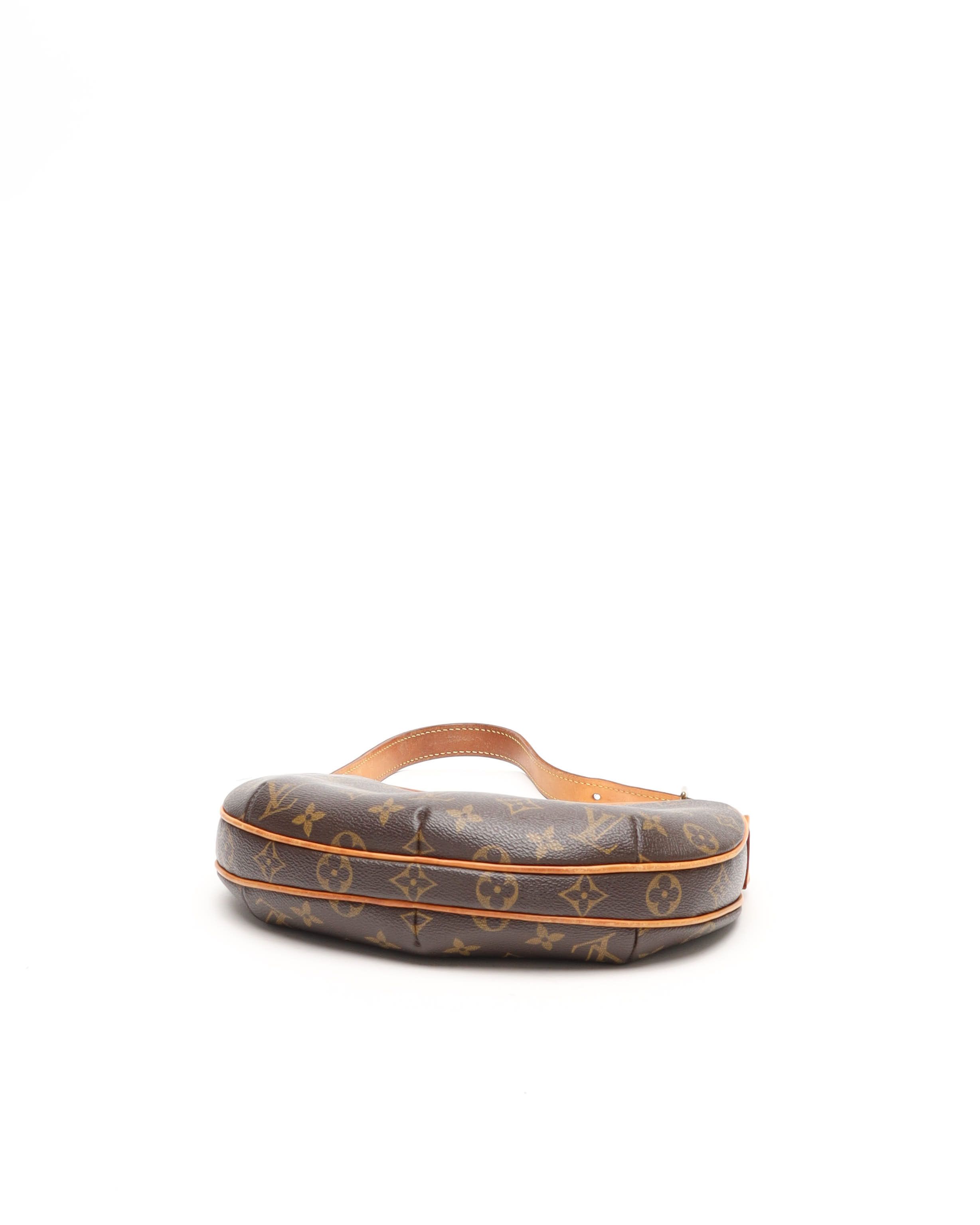 Pre-owned Louis Vuitton Monogram Croissant Pm Bag In Brown