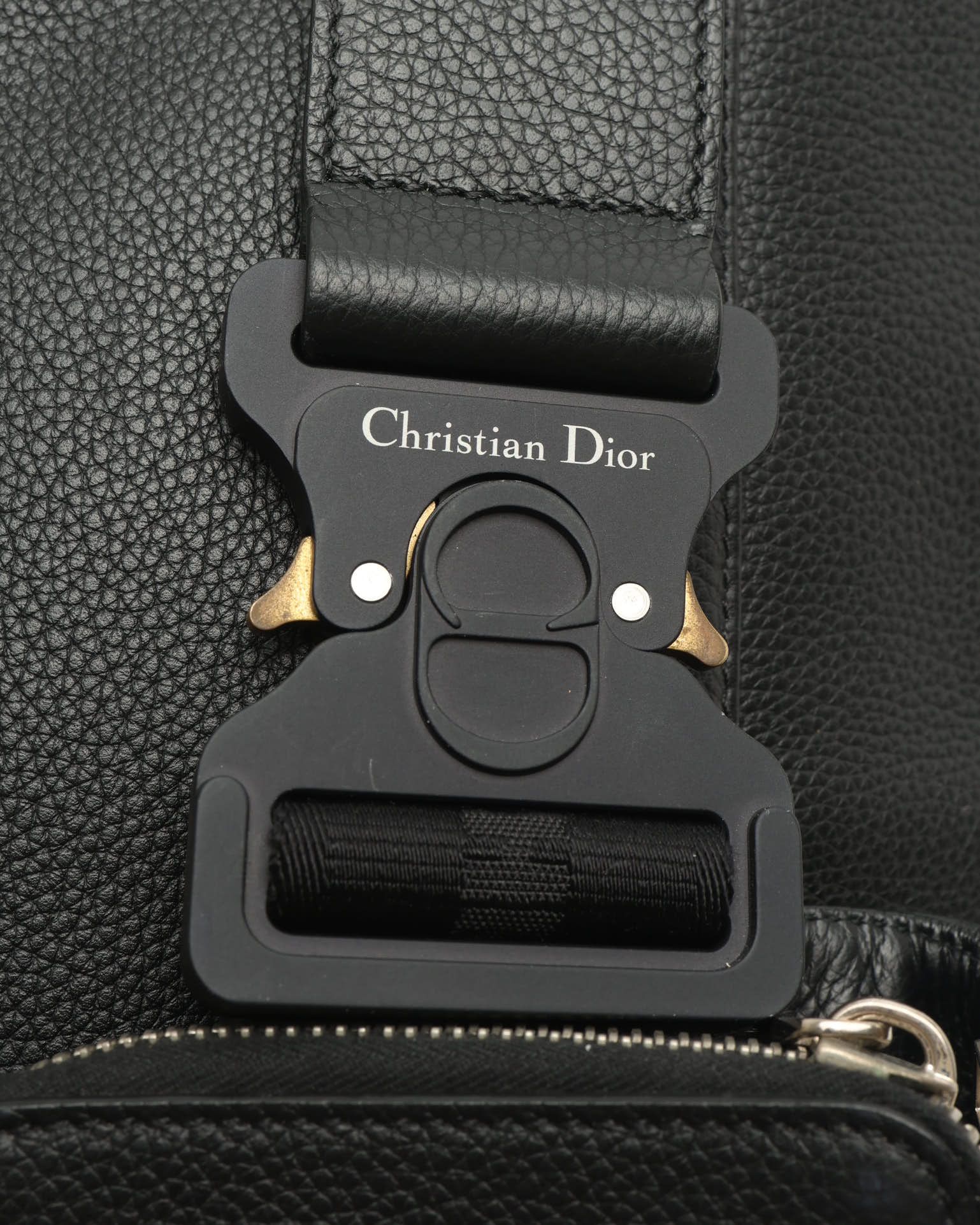 Dior Christian  Homme Saddle Bag In Black