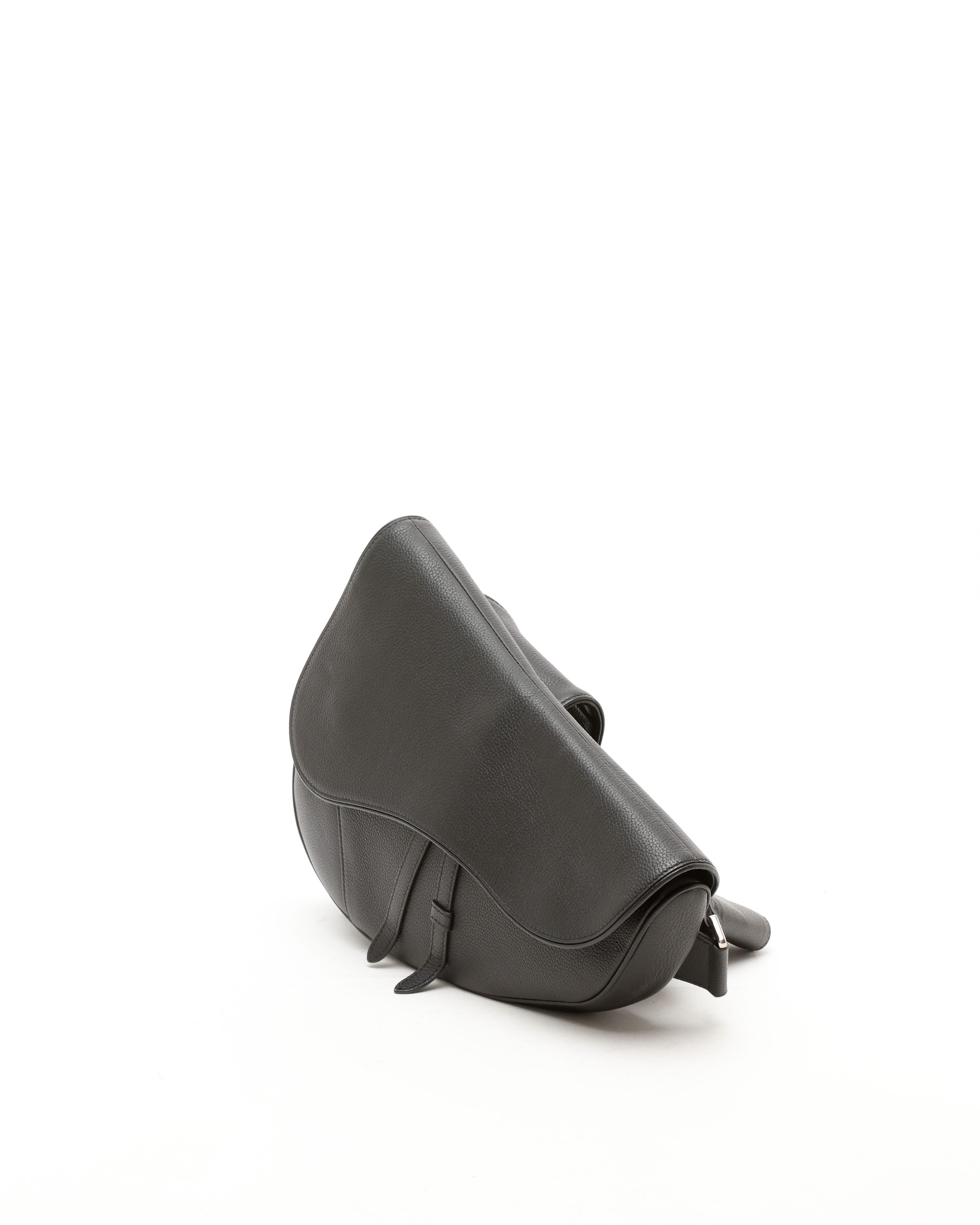 Dior Christian  Homme Saddle Bag In Black