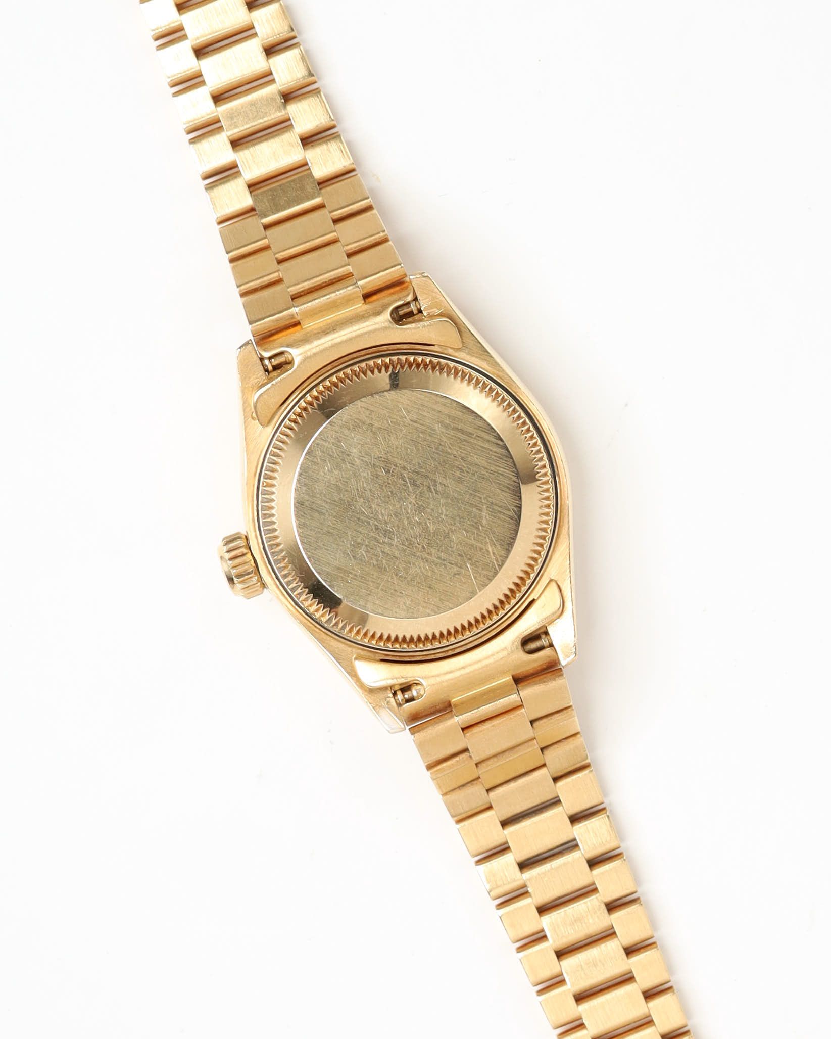 Rolex Lady-datejust 26mm Ref 69178 18k Gold Diamond Dial Watch