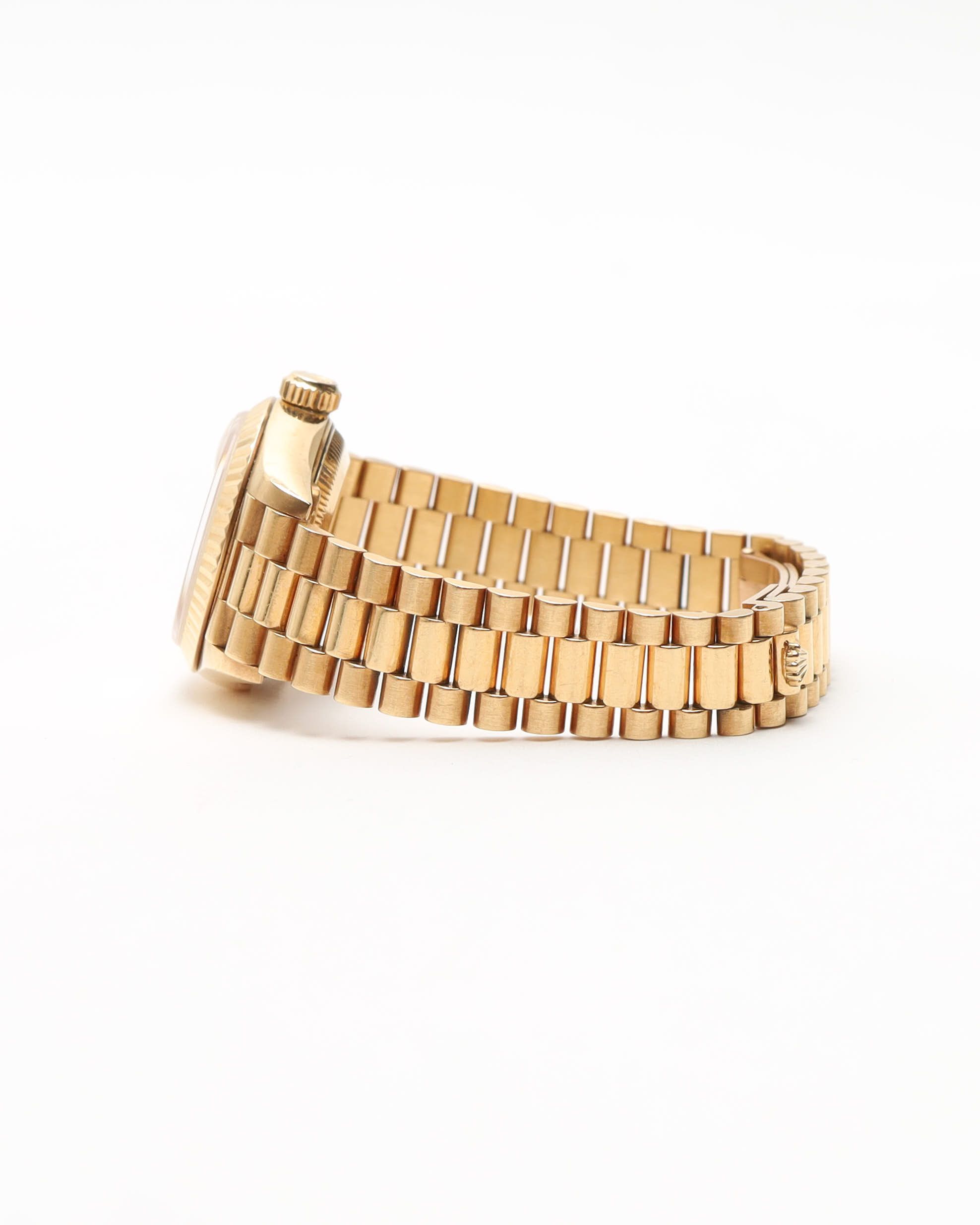 Rolex Lady-datejust 26mm Ref 69178 18k Gold Diamond Dial Watch