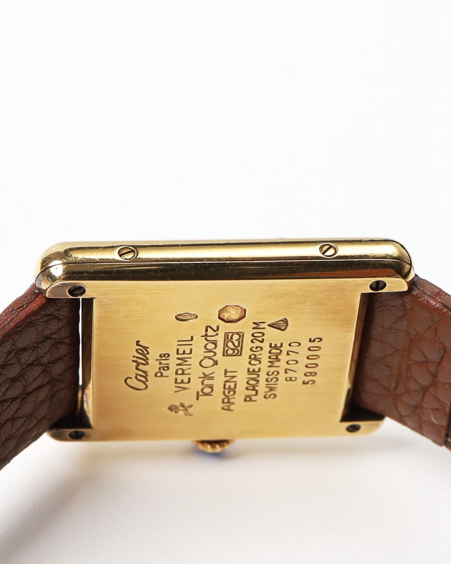 Cartier Tank Vermeil 23mm Ref 590005 Watch