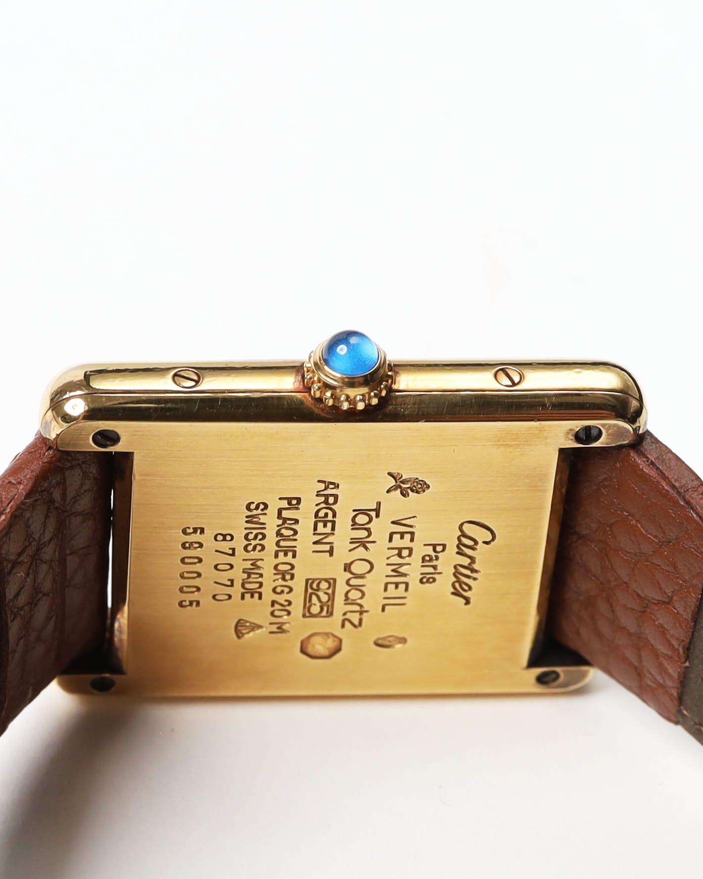 Cartier Tank Vermeil 23mm Ref 590005 Watch
