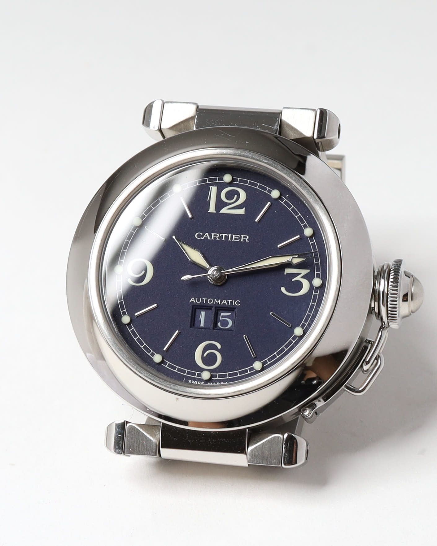 Cartier Pasha Big Date 35mm Ref 2475 Full Set Watch