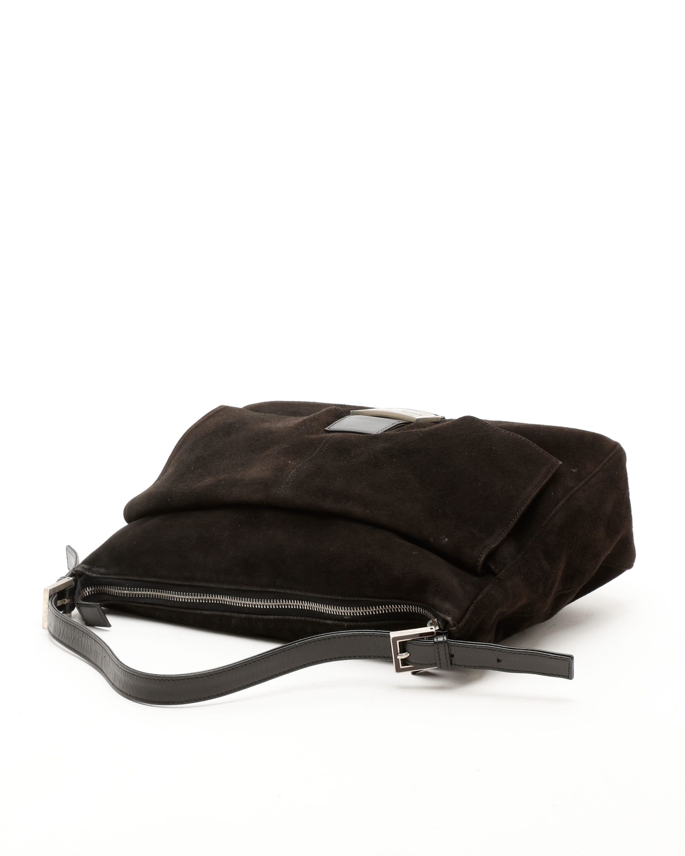 Fendi Large Suede Mamma Bag