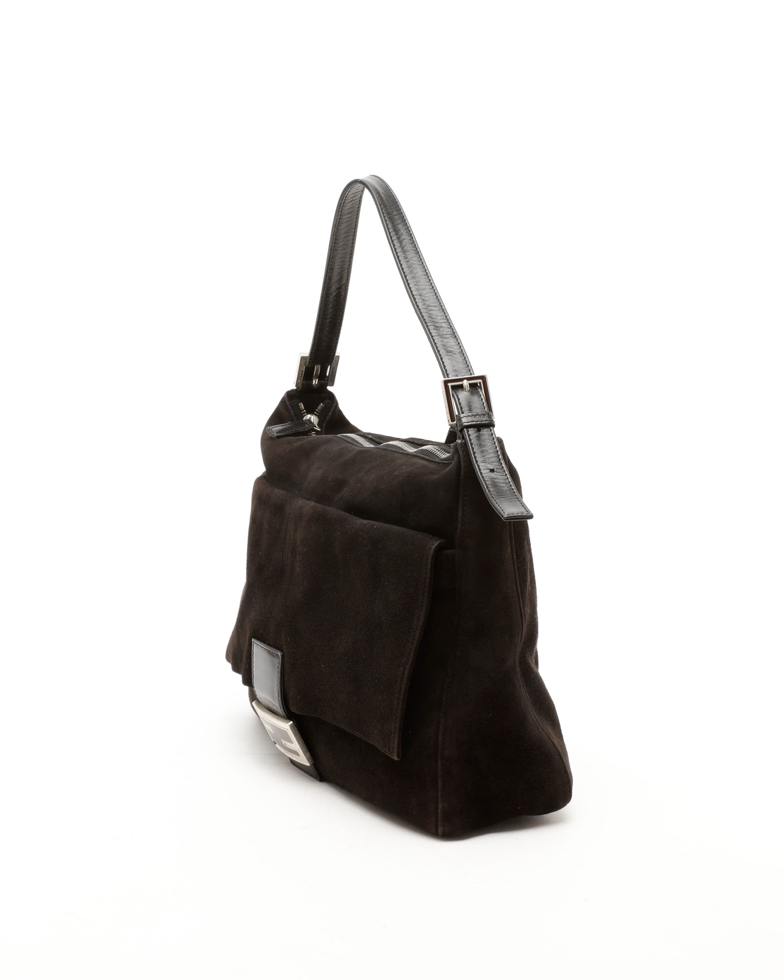 Fendi Large Suede Mamma Bag