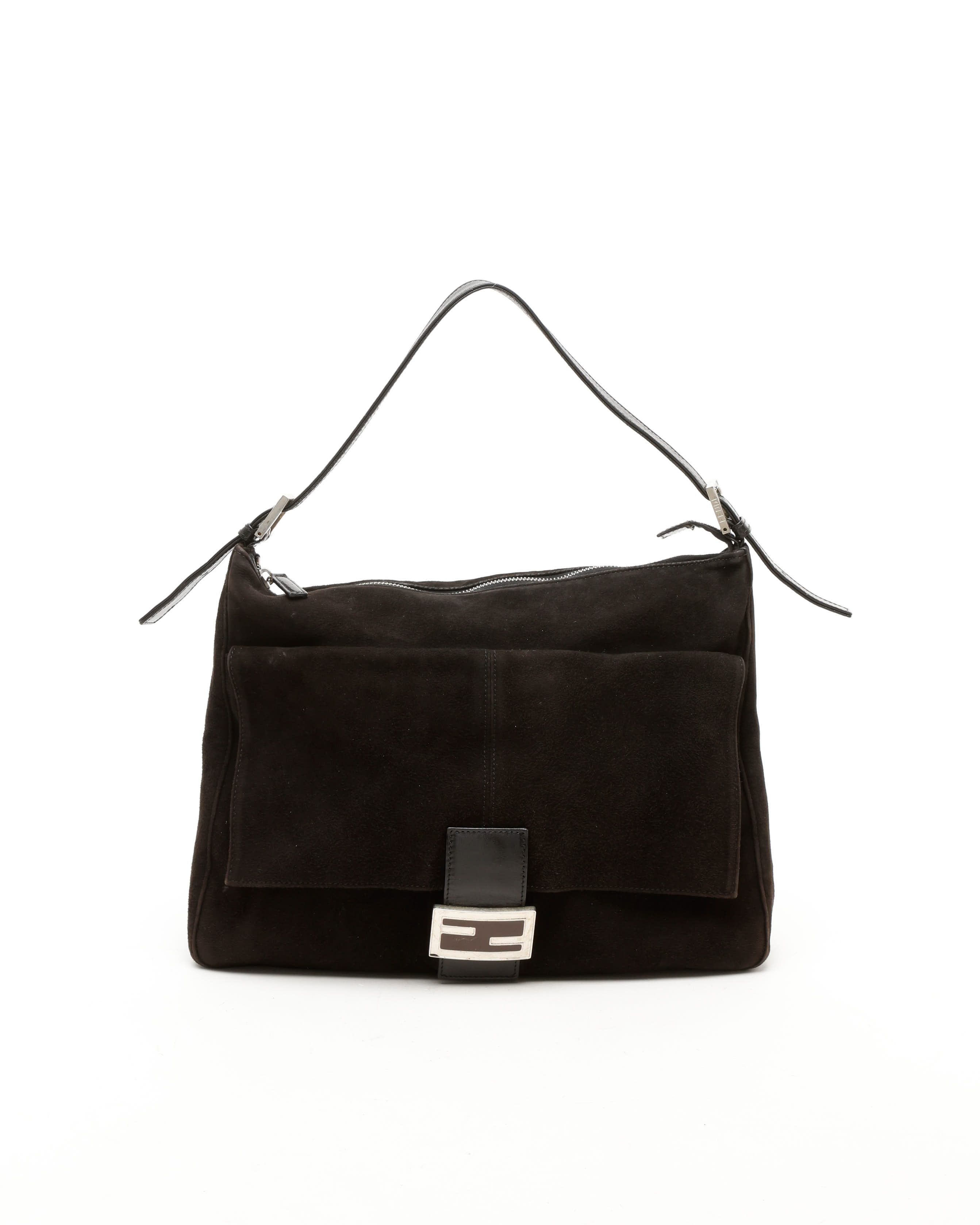 Fendi Large Suede Mamma Bag