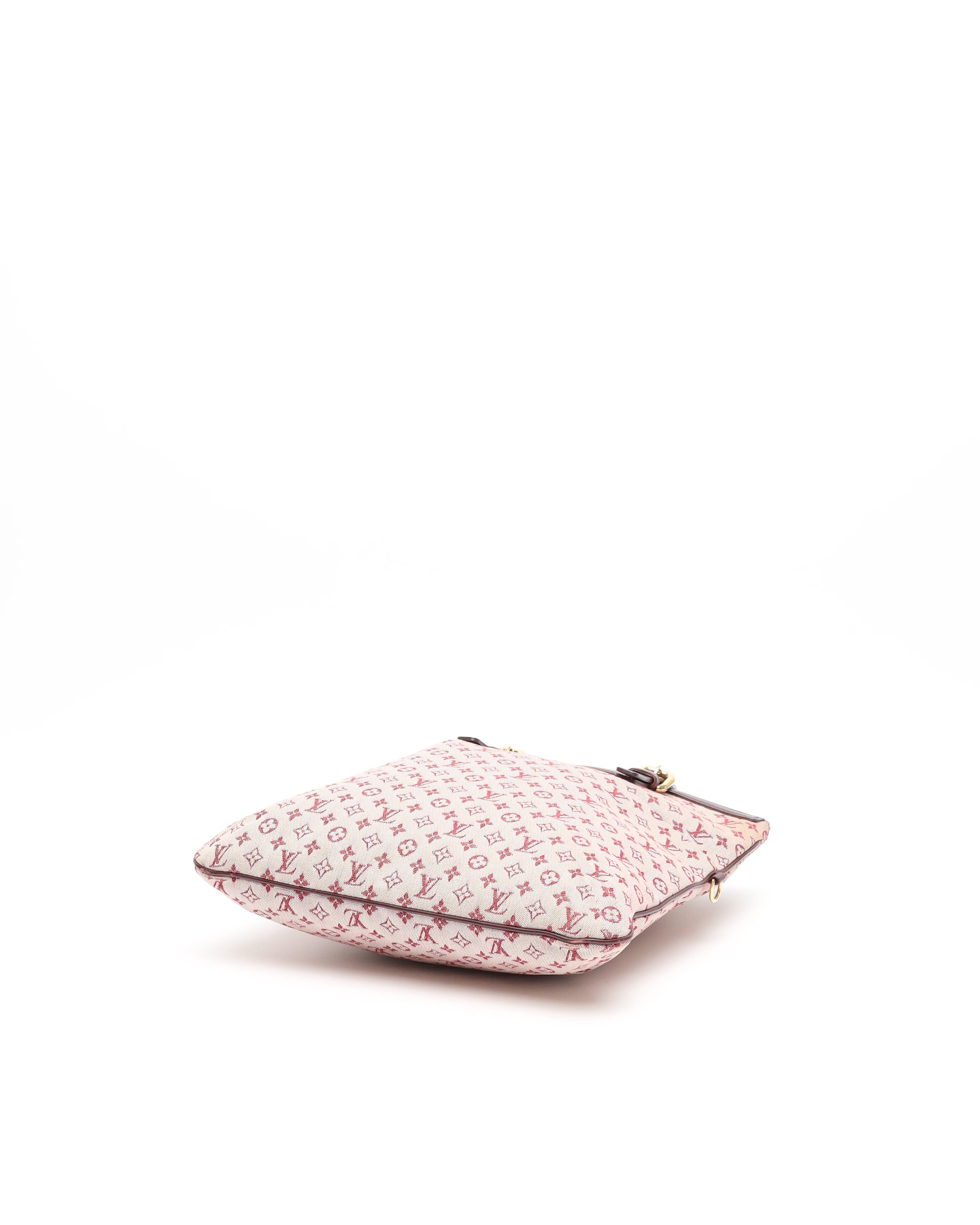 Pre-owned Louis Vuitton Monogram Mini Lin Francoise Satchel Bag In Pink