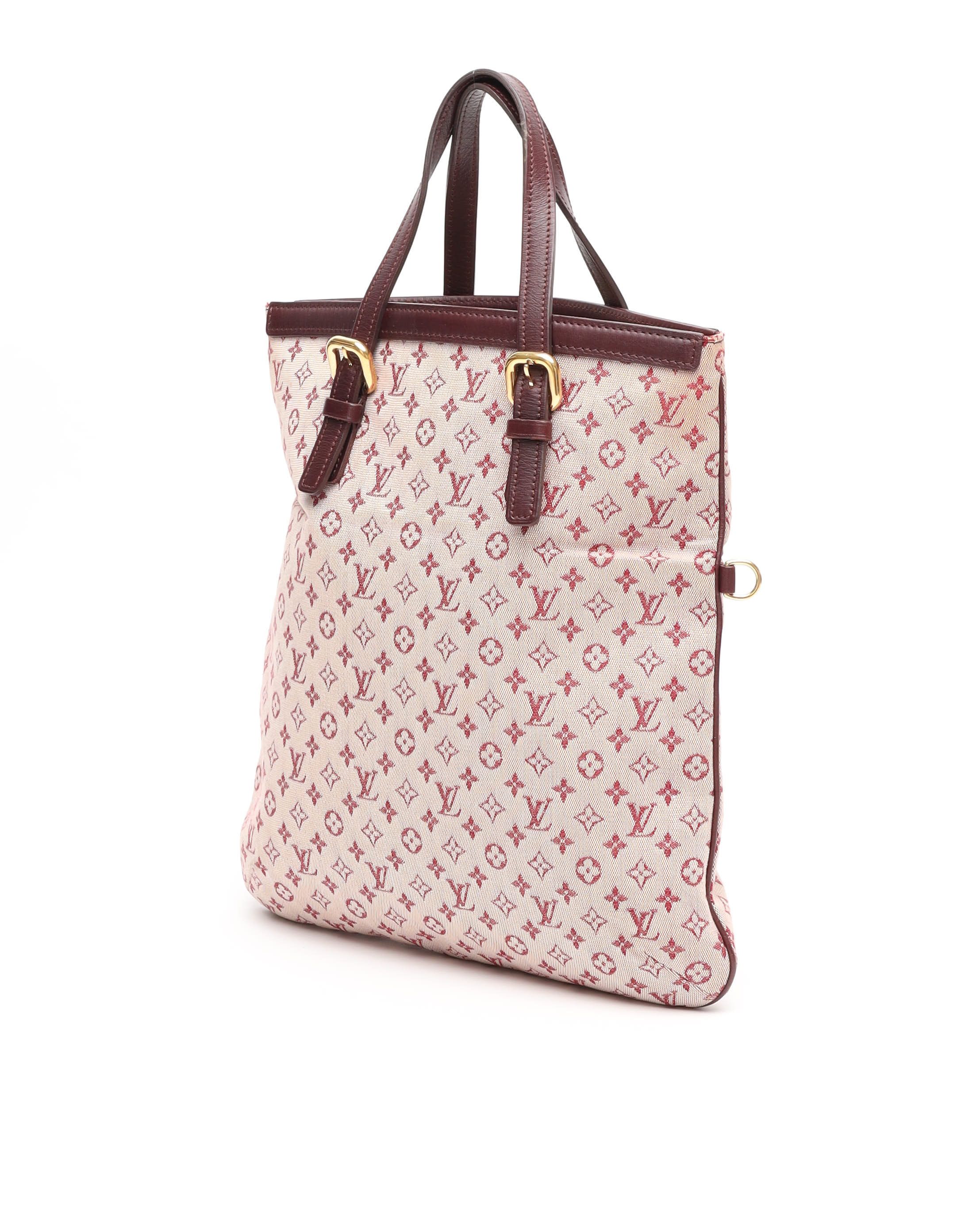 Pre-owned Louis Vuitton Monogram Mini Lin Francoise Satchel Bag In Pink