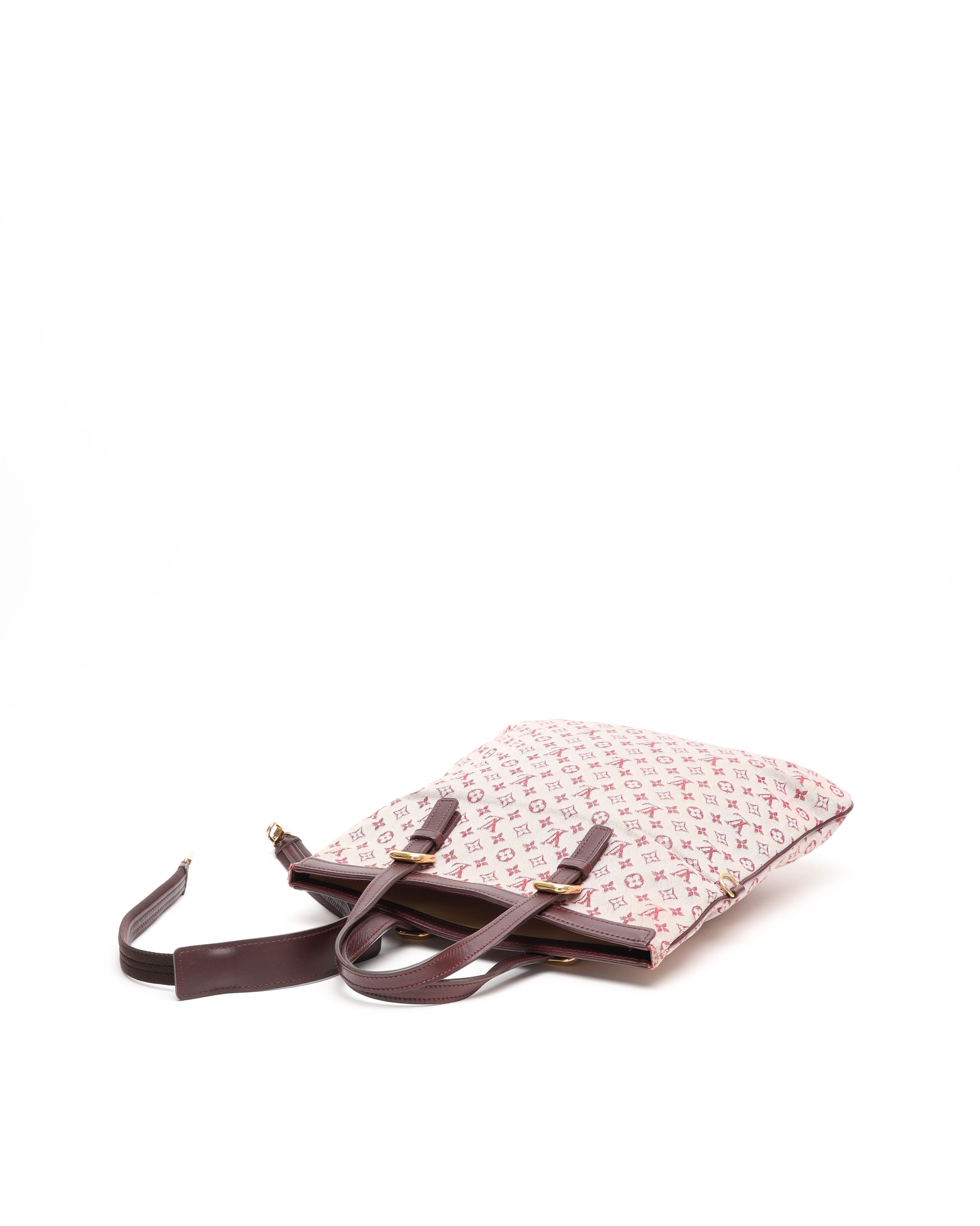 Pre-owned Louis Vuitton Monogram Mini Lin Francoise Satchel Bag In Pink