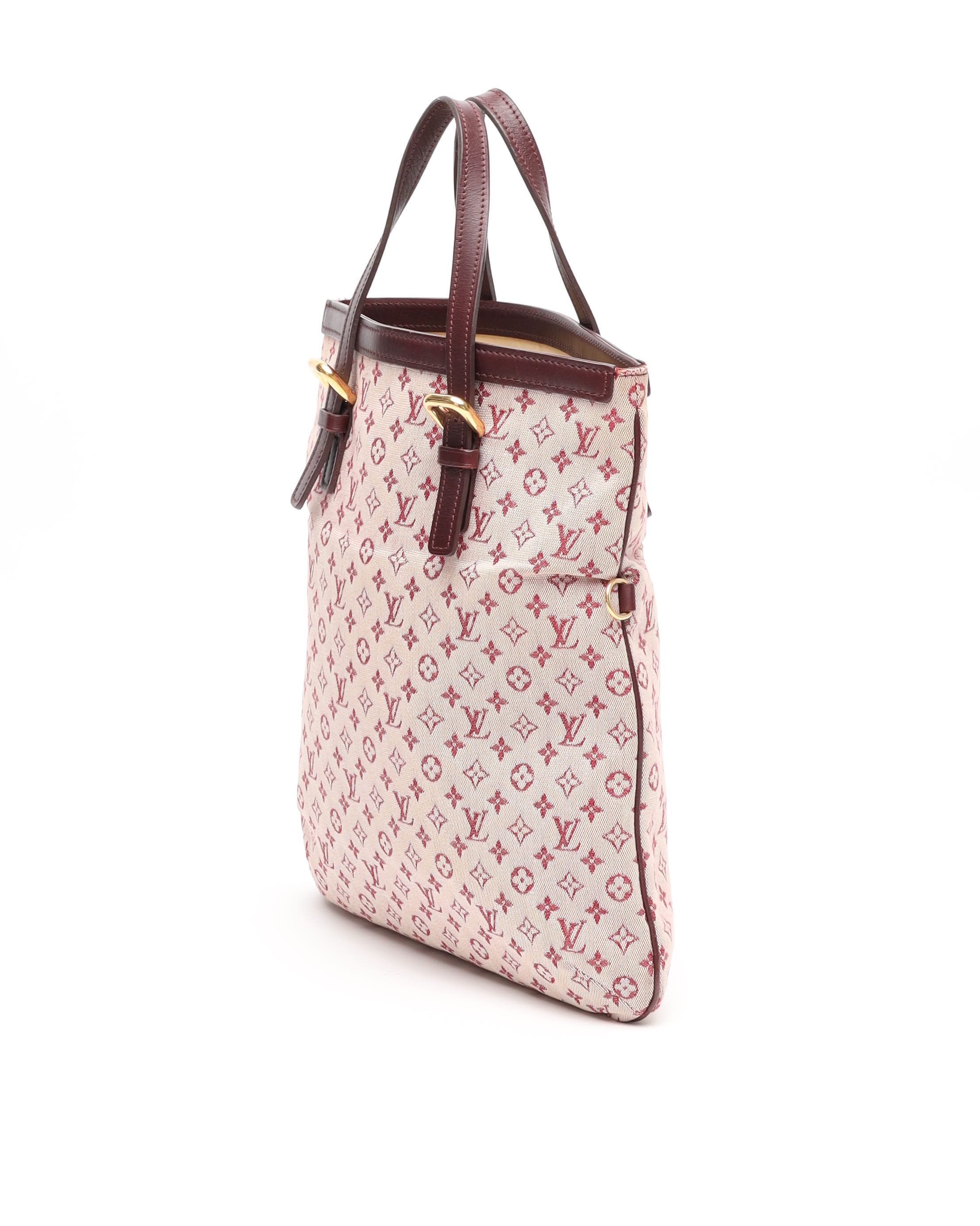 Pre-owned Louis Vuitton Monogram Mini Lin Francoise Satchel Bag In Pink