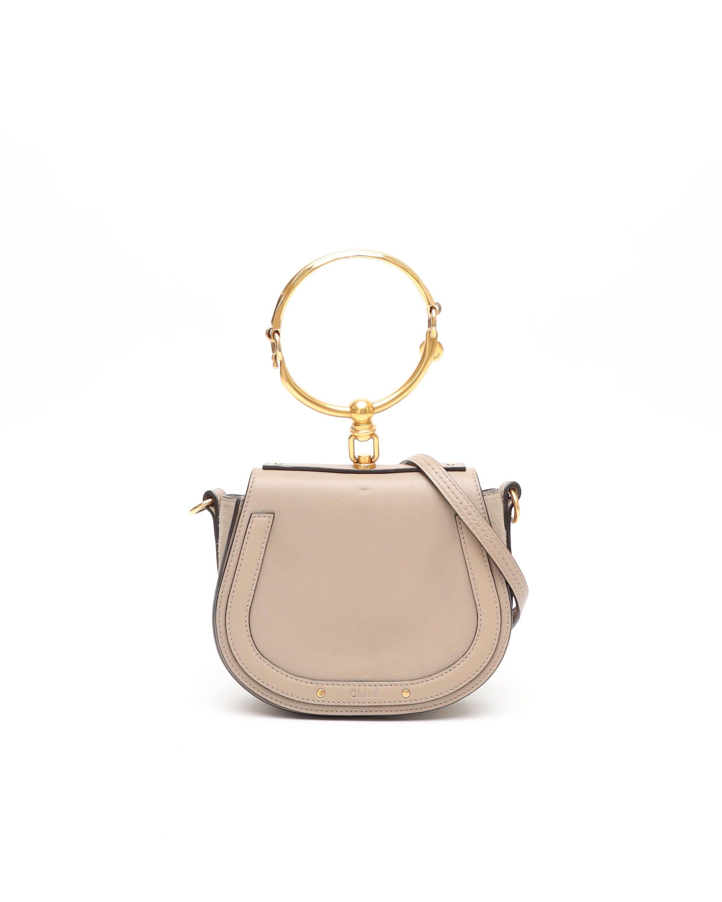 Chloé Nile Bracelet Bag In Gray