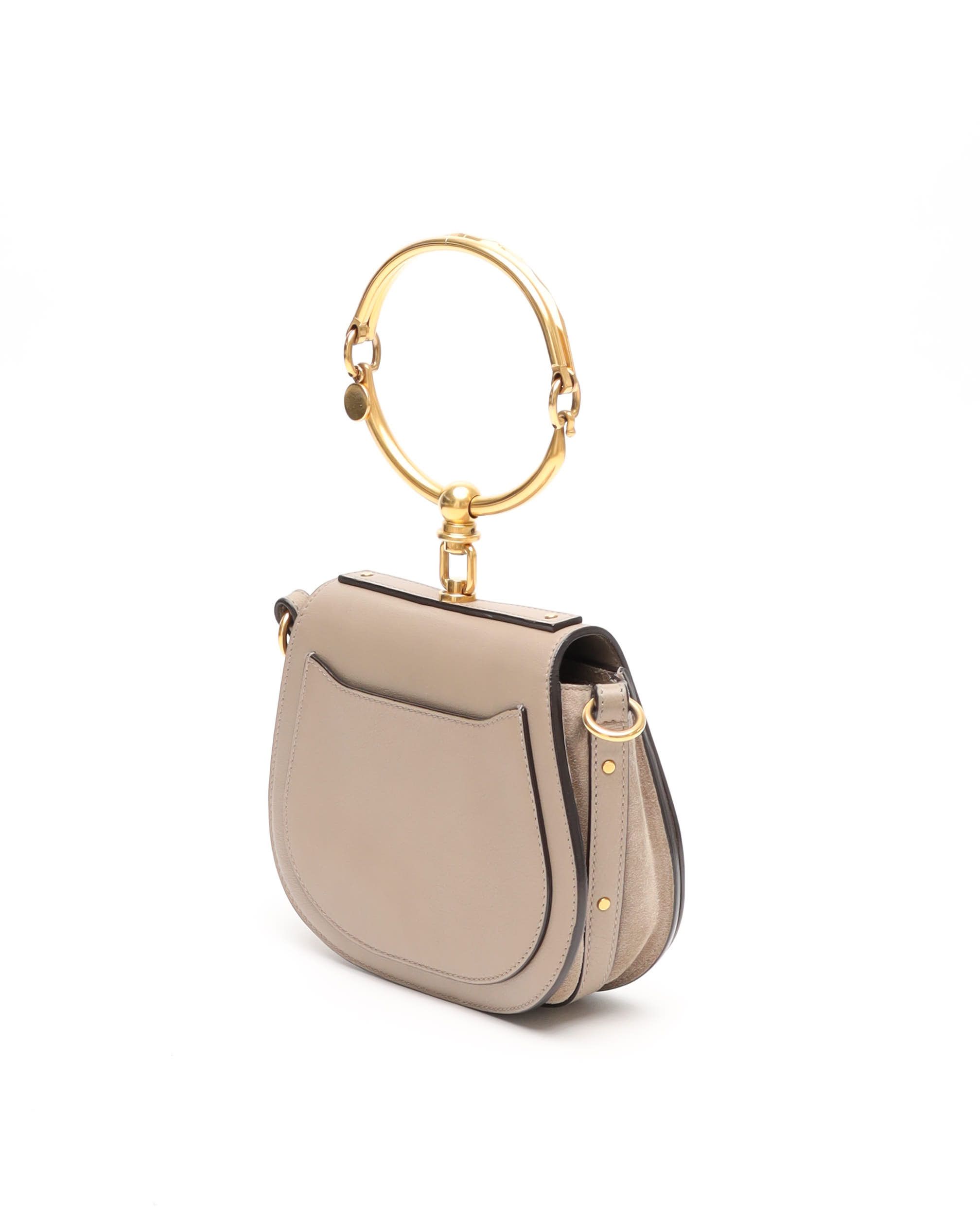 Chloé Nile Bracelet Bag In Gray