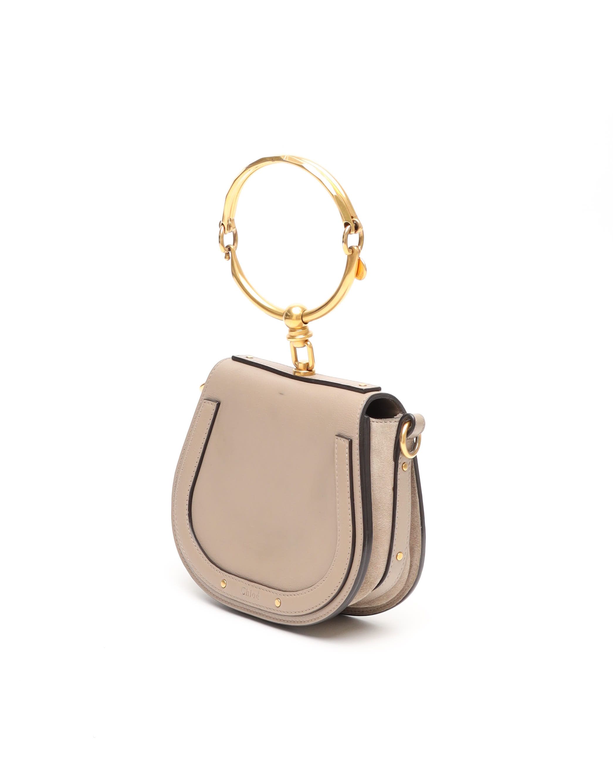 Chloé Nile Bracelet Bag In Gray