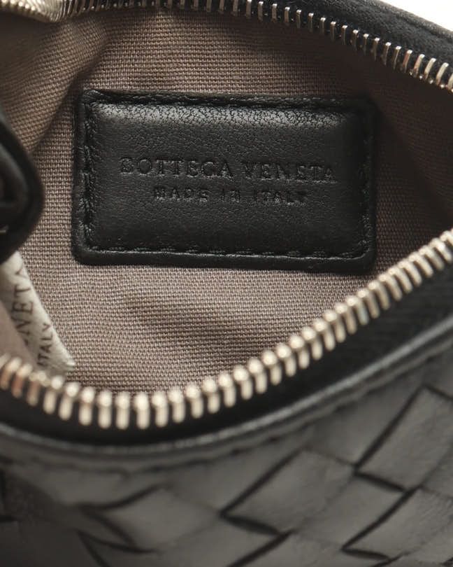 Bottega Veneta Intrecciato Coin Case In Black