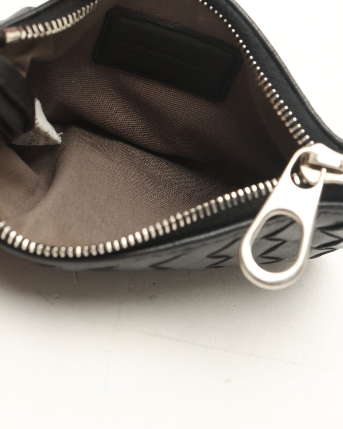 Bottega Veneta Intrecciato Coin Case In Black