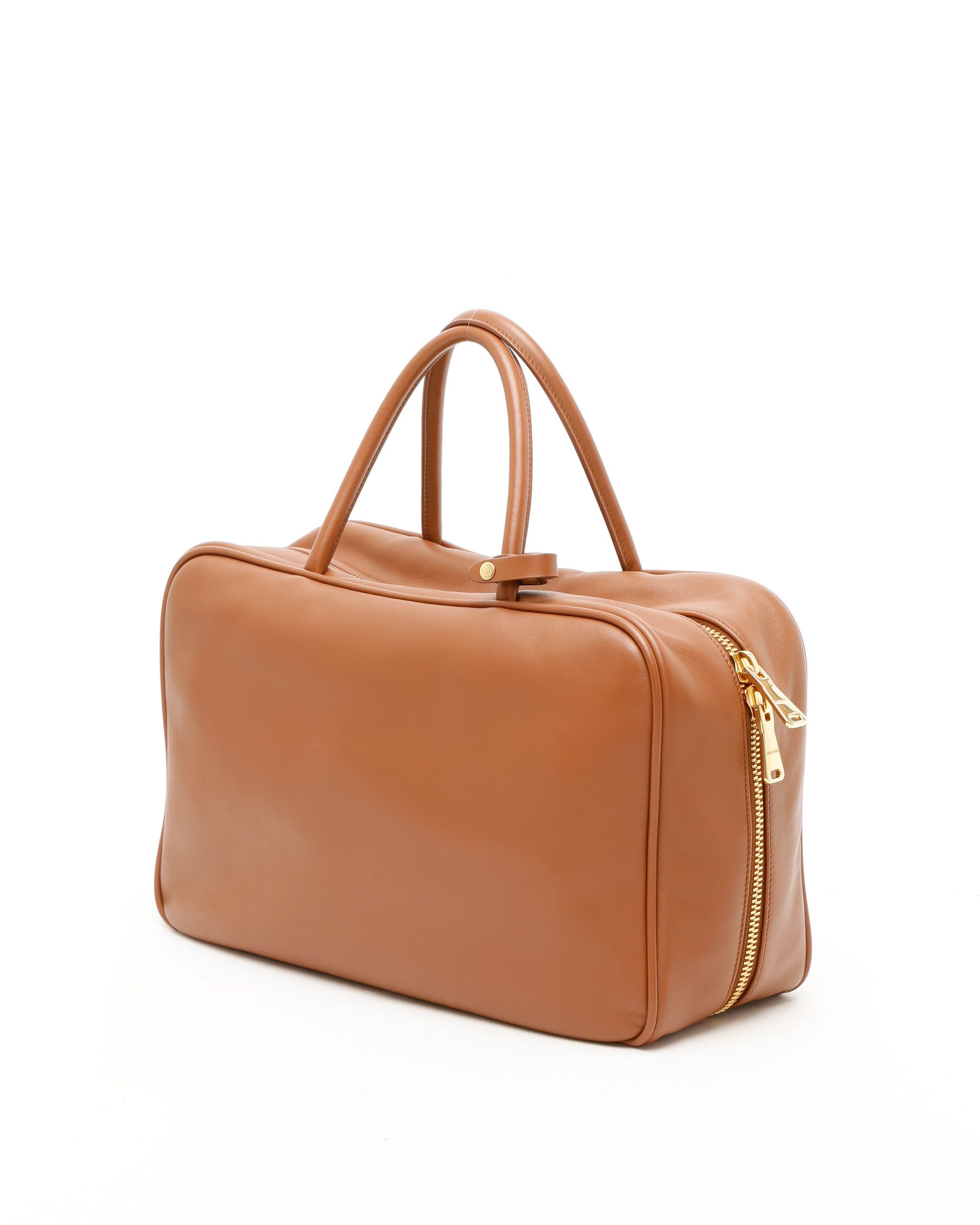 Miu Miu Large Beau Handbag In Brown