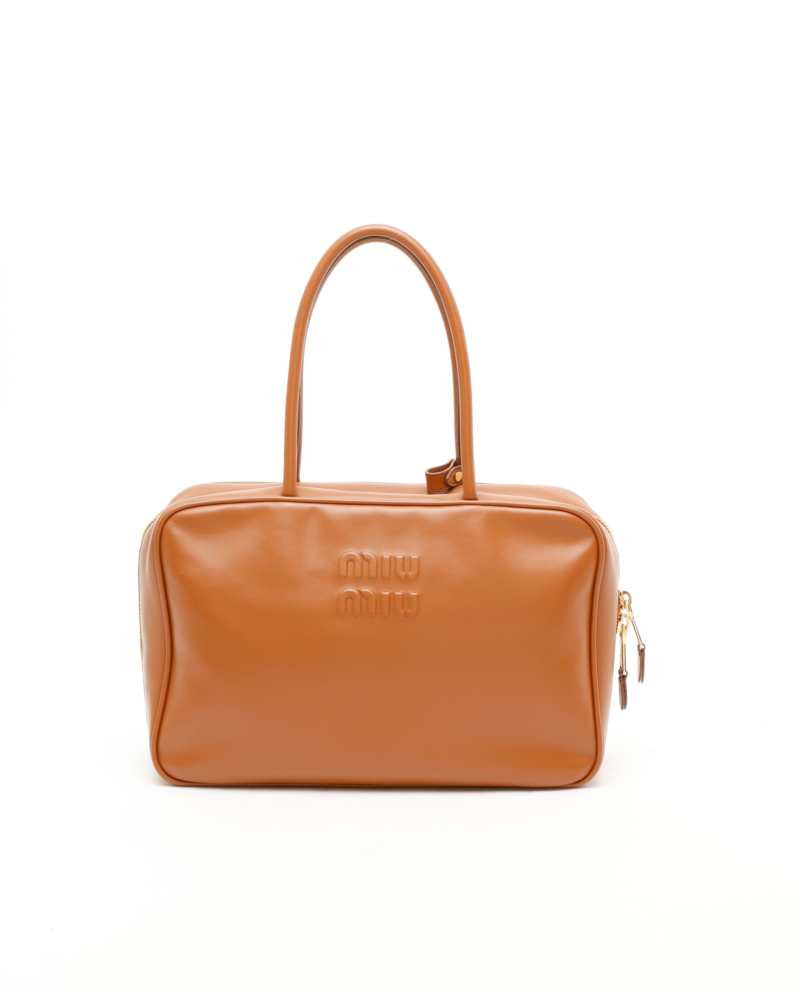 Miu Miu Large Beau Bag In Brown