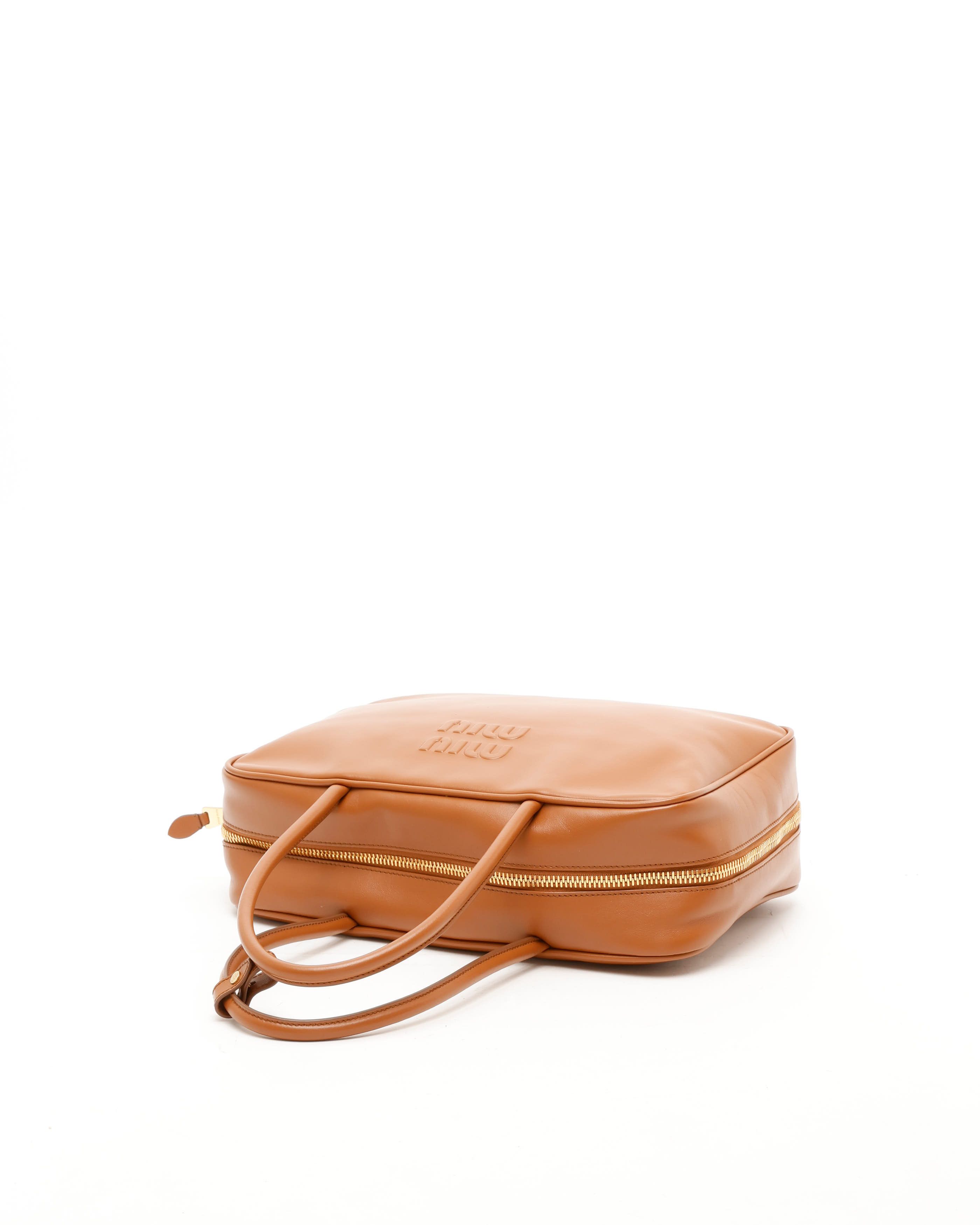 Miu Miu Large Beau Bag In Brown